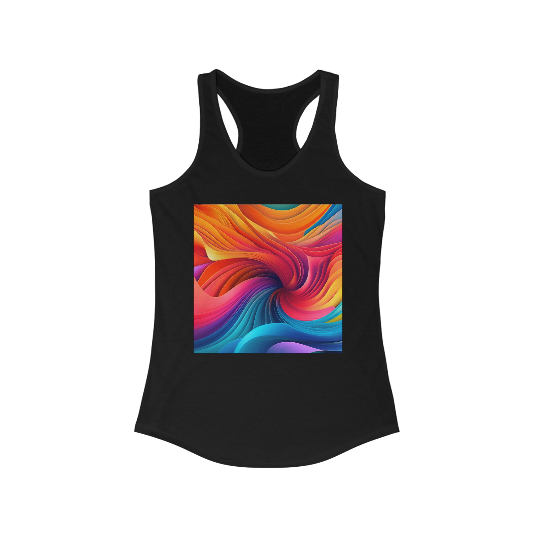 Women's Ideal Racerback Tank - Vector Art Design 05