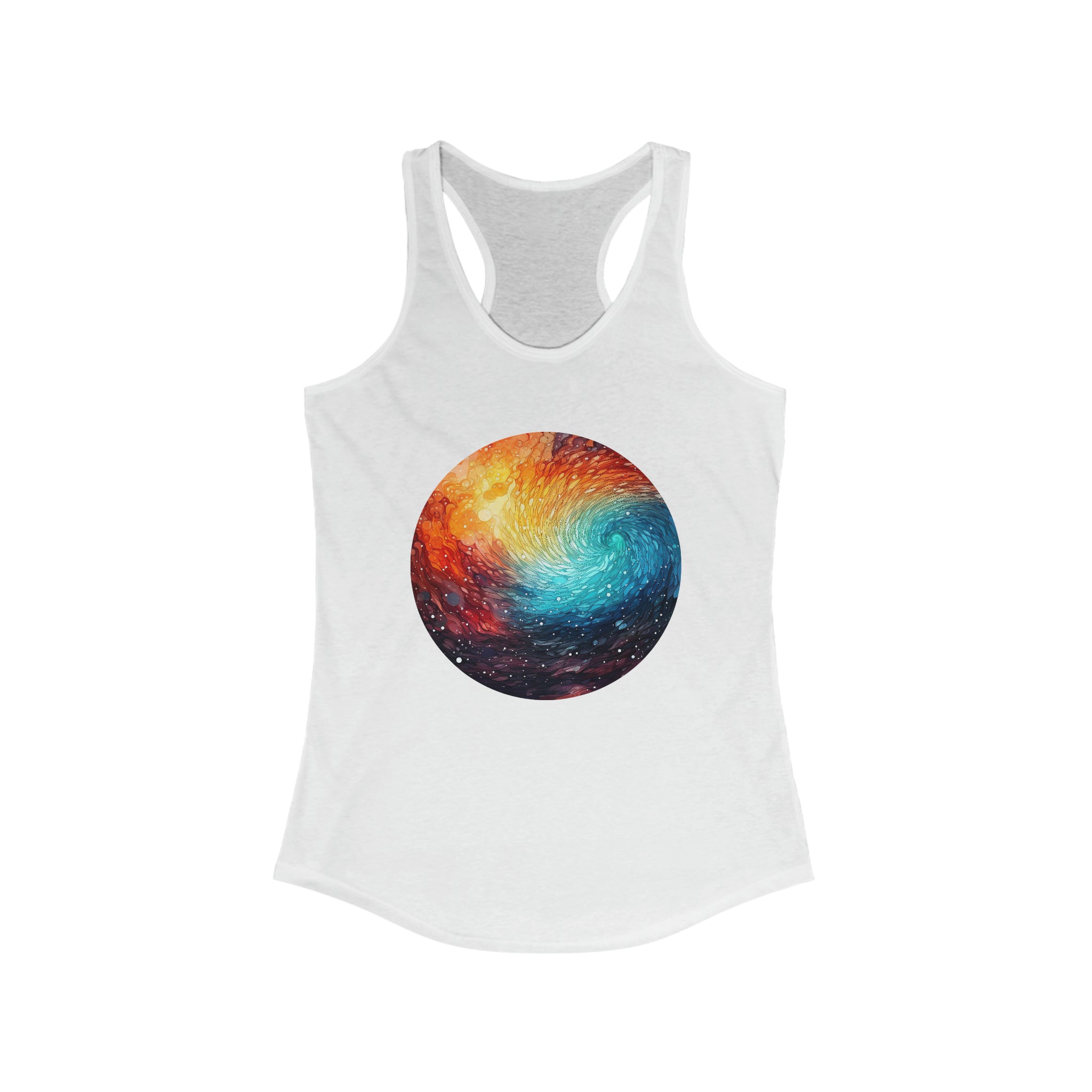 Women's Ideal Racerback Tank - Pointillism Designs 20