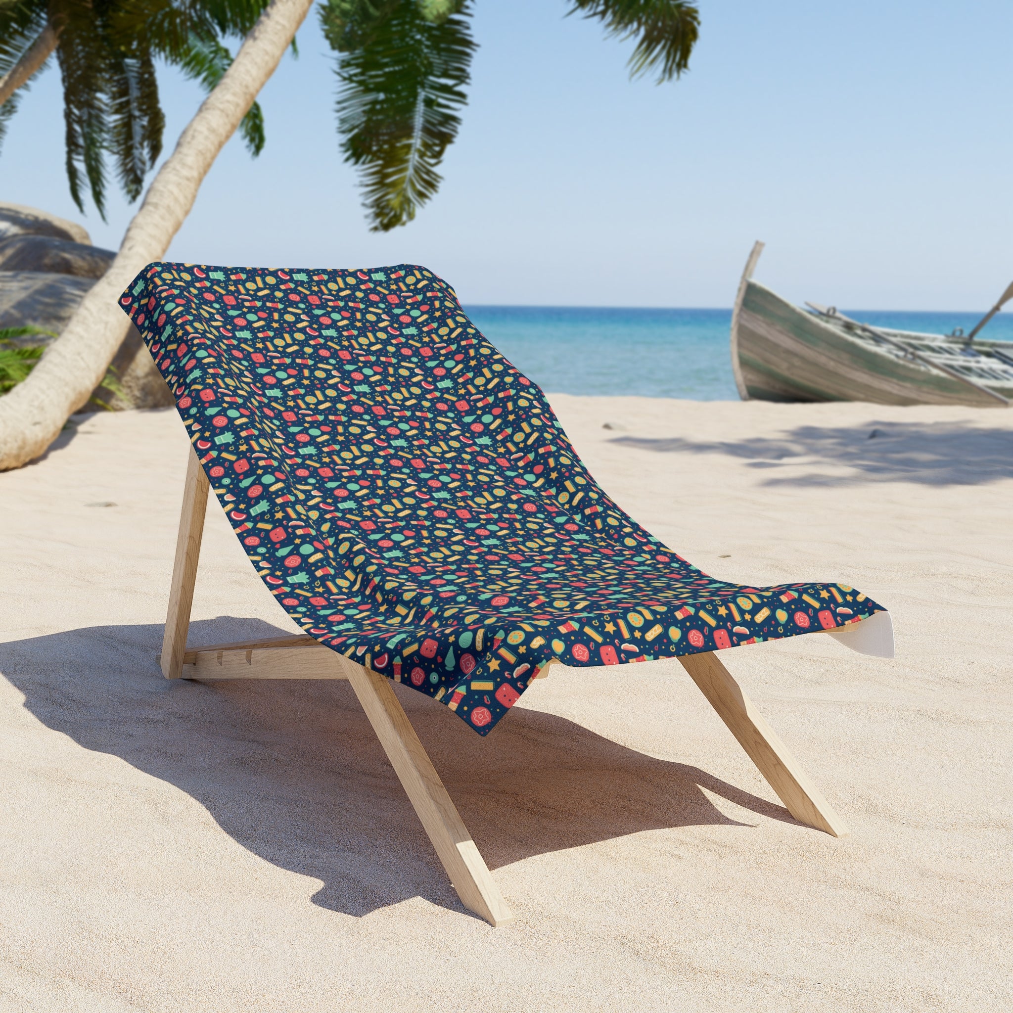 Beach Towel (AOP) - Seamless Summer Designs 02