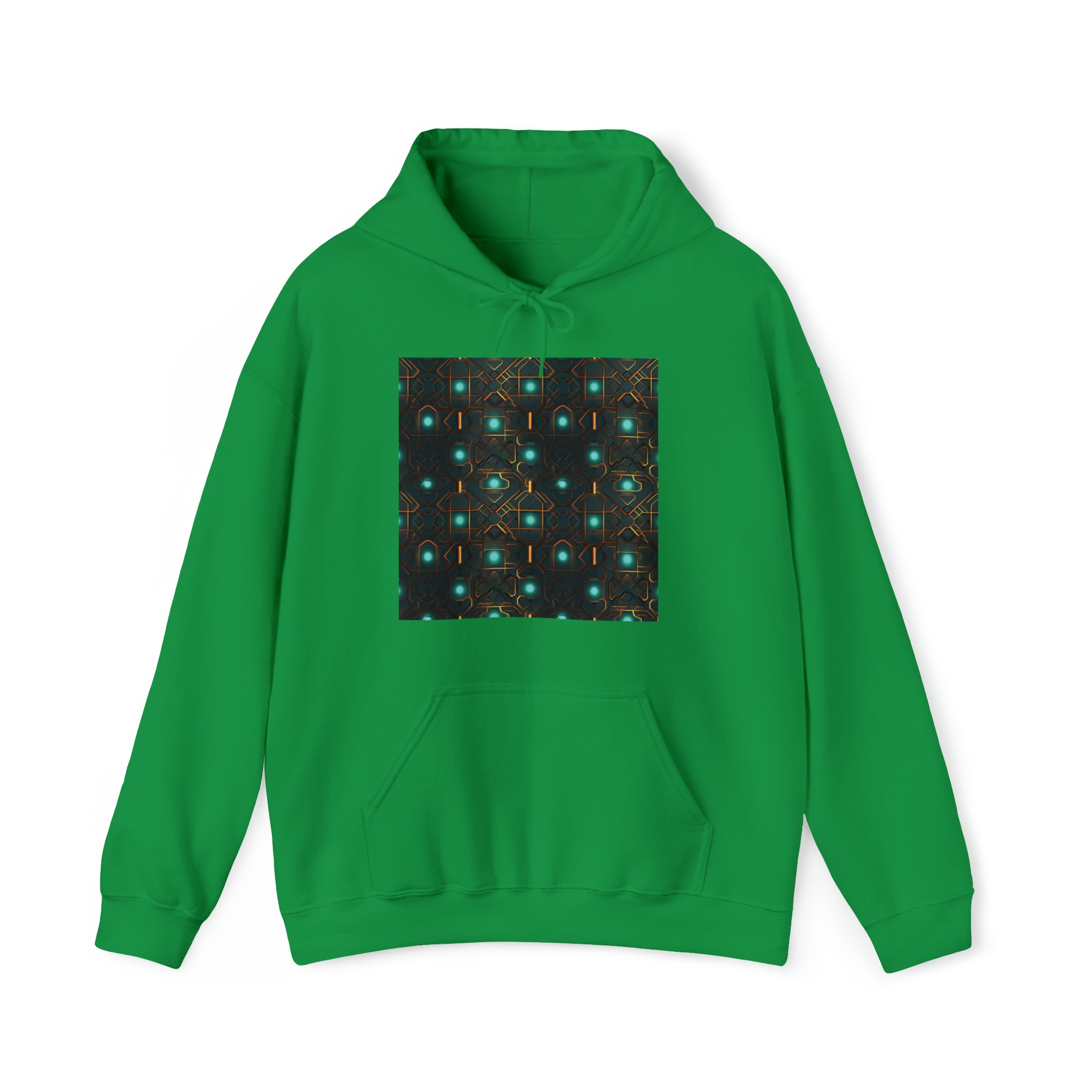 Unisex Heavy Blend™ Hooded Sweatshirt - Abstract Neon Designs 09