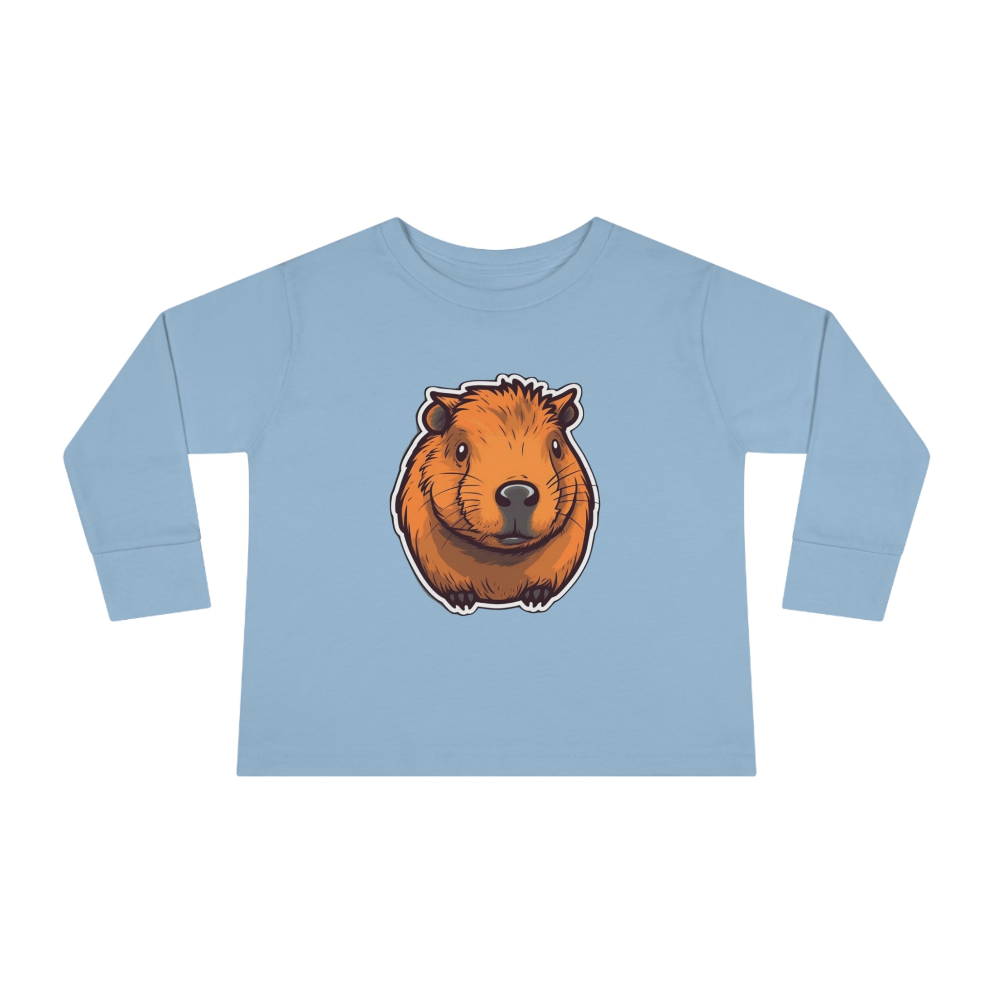 Toddler Long Sleeve Tee - Capybara Pup