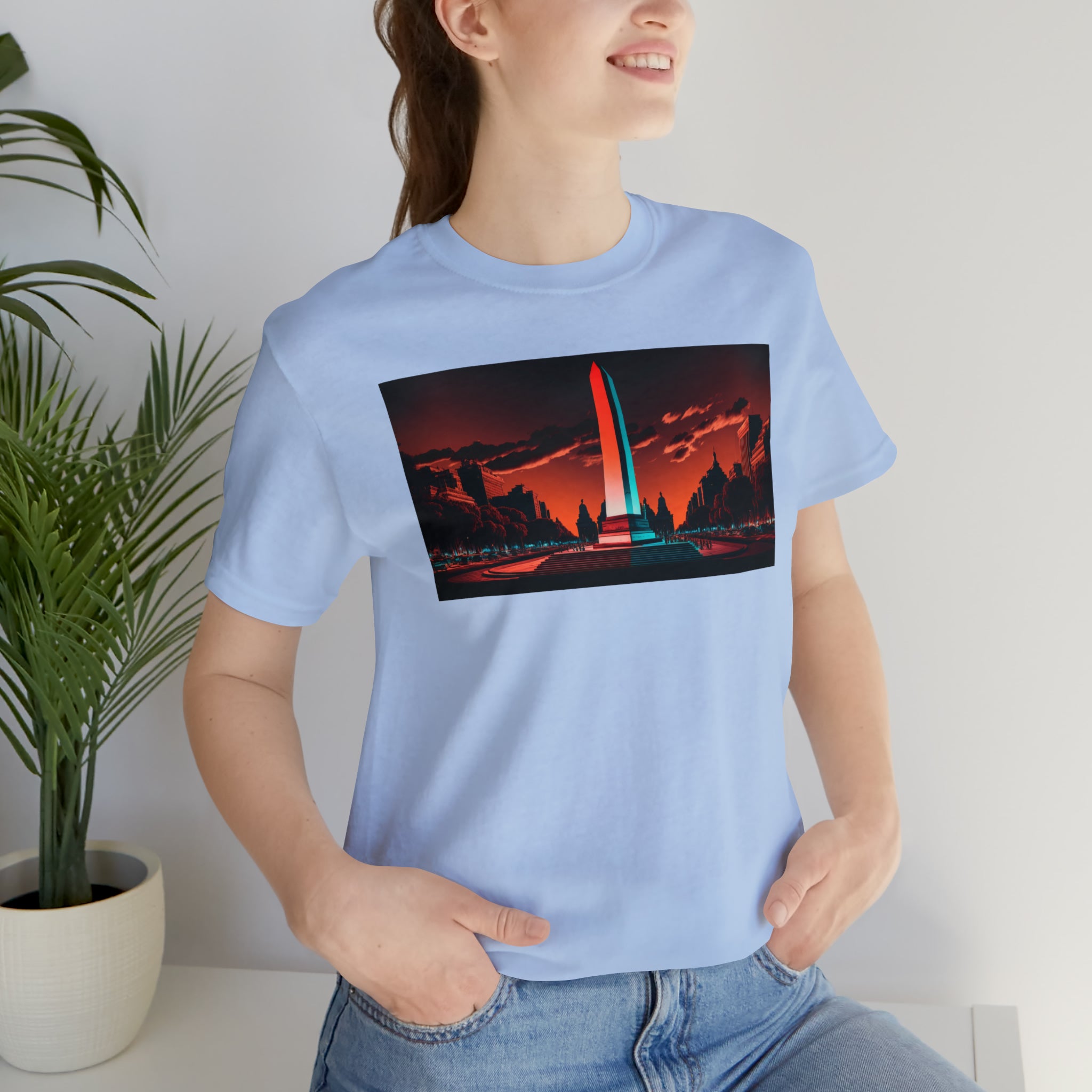 Unisex Jersey Short Sleeve Tee -Obelisco de Buenos Aires, Argentina