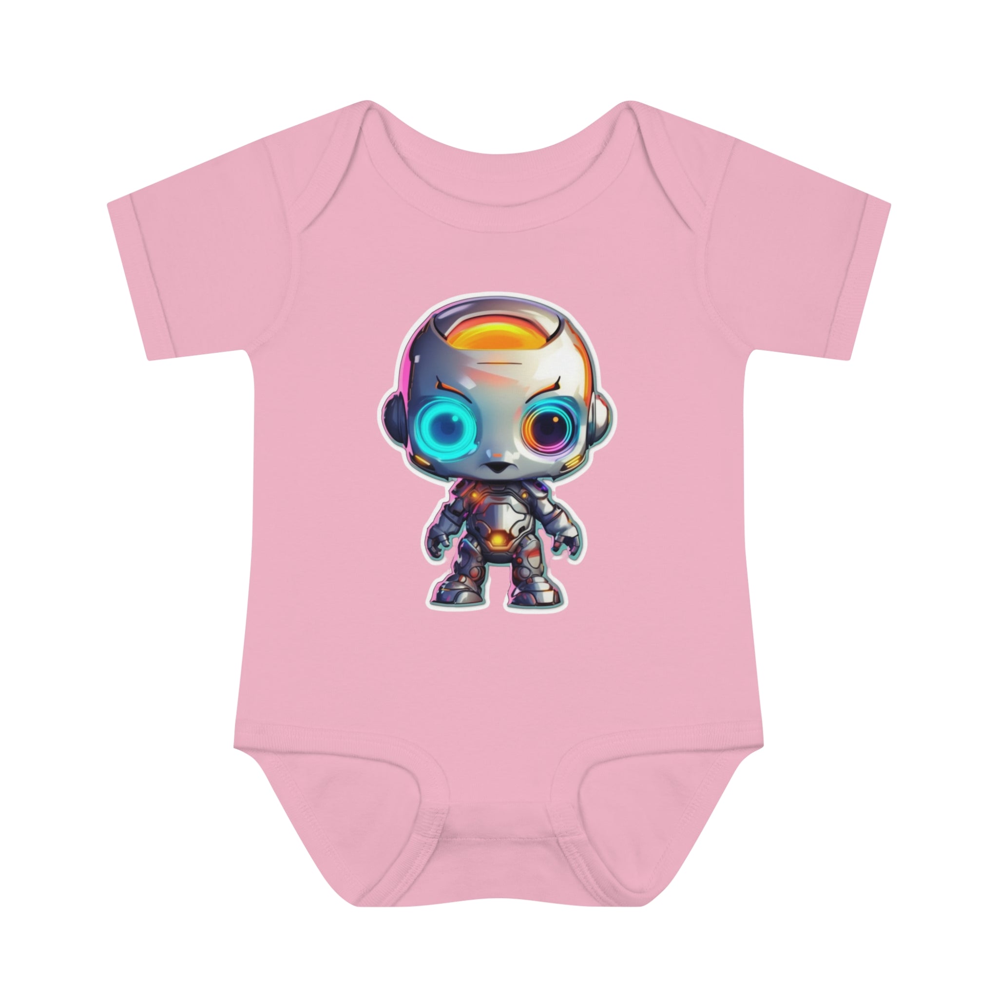 Infant Baby Rib Bodysuit - Bumble, Robot Pop Art 04