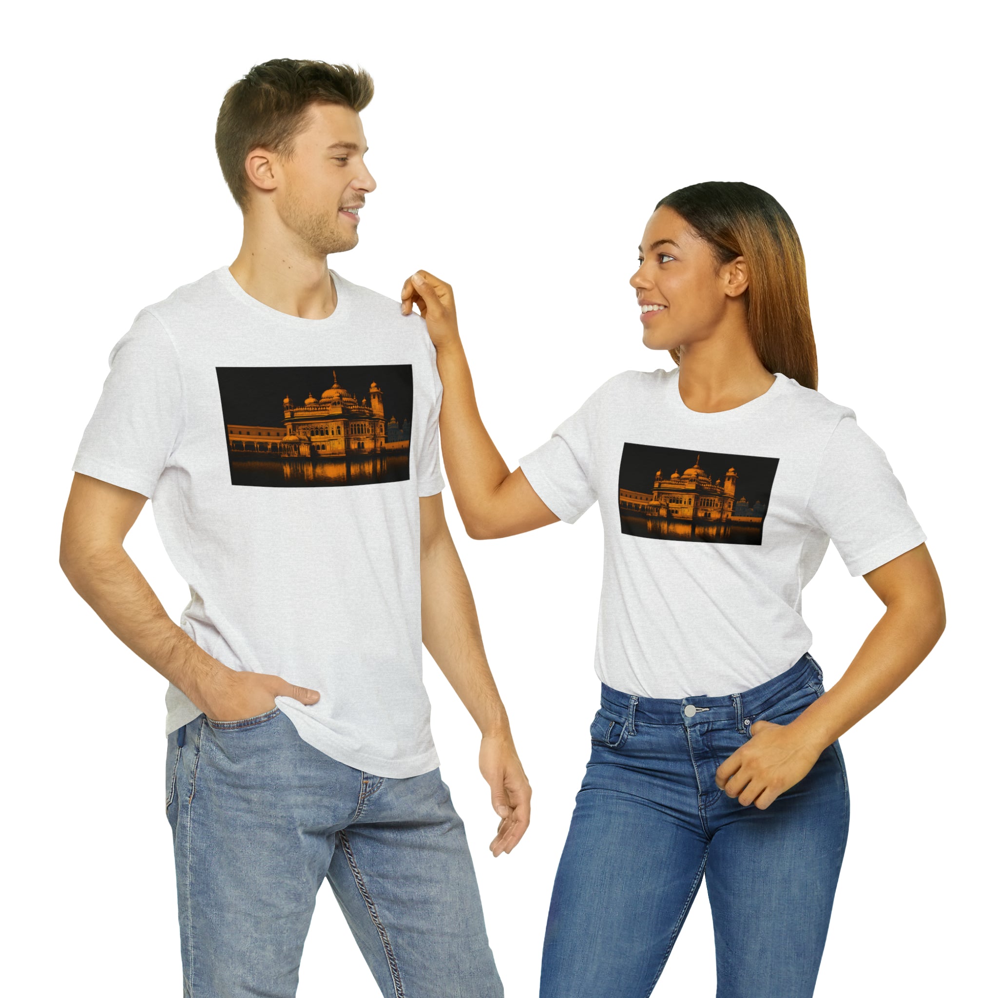 Unisex Jersey Short Sleeve Tee - Golden Temple, India