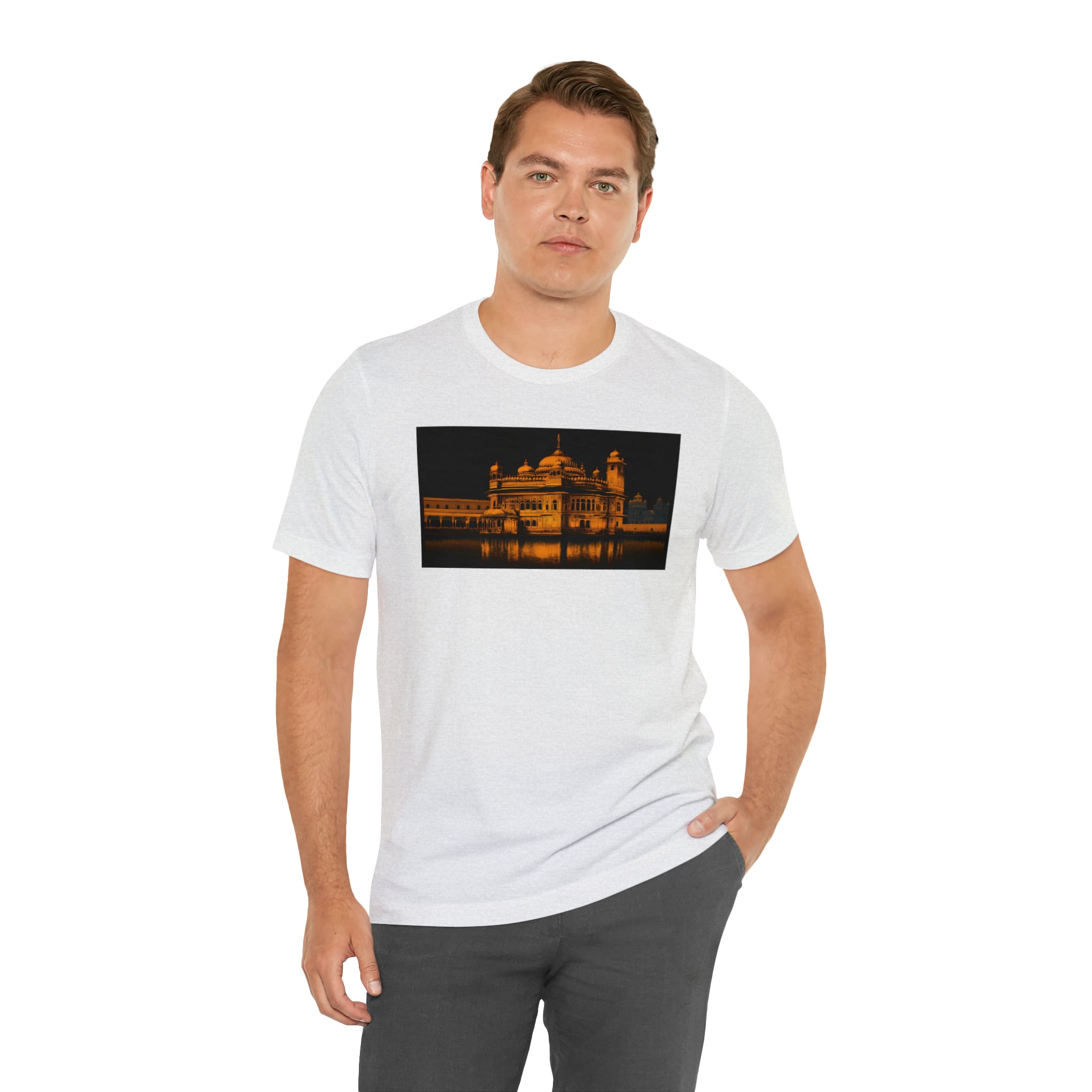 Unisex Jersey Short Sleeve Tee - Golden Temple, India