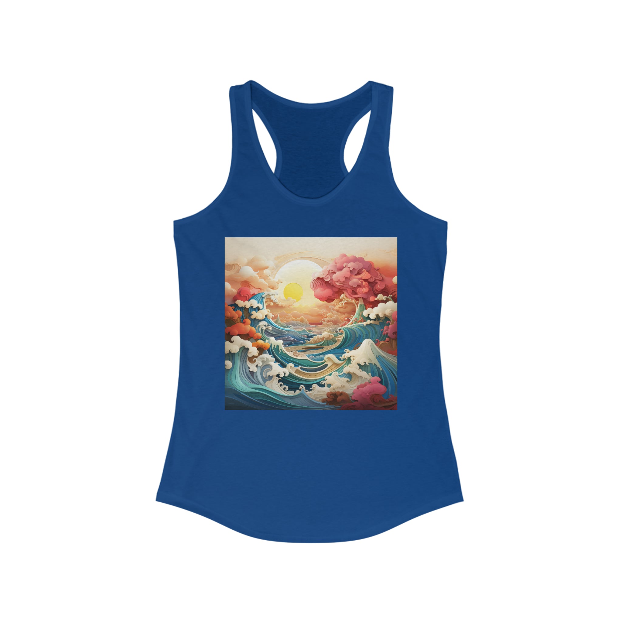 Women's Ideal Racerback Tank - Vector Art Design 11