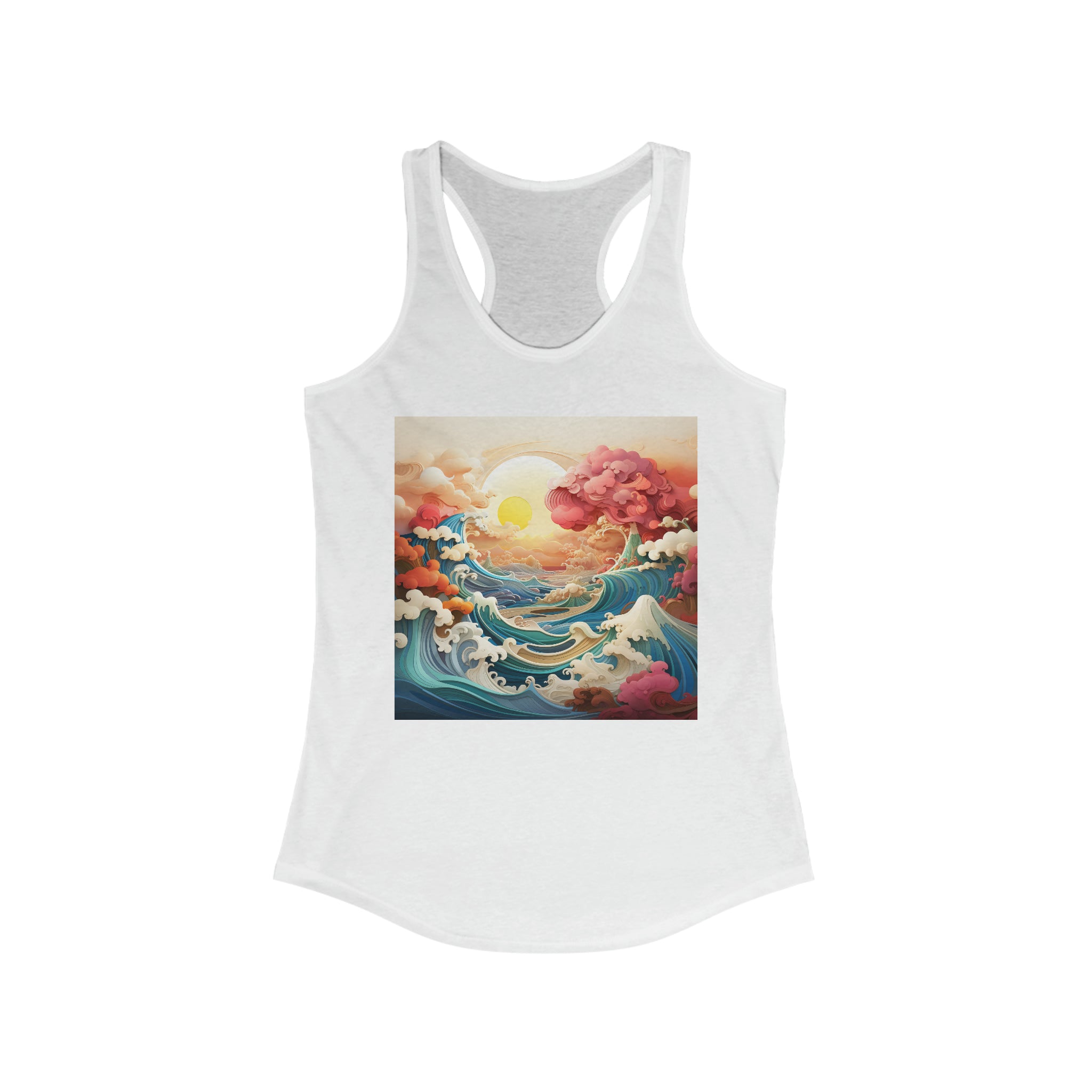 Women's Ideal Racerback Tank - Vector Art Design 11