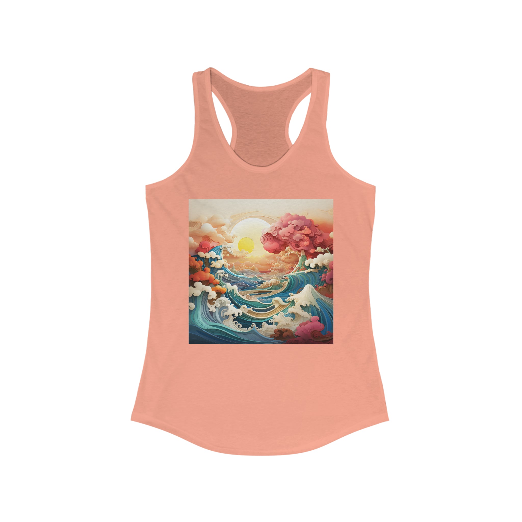 Women's Ideal Racerback Tank - Vector Art Design 11