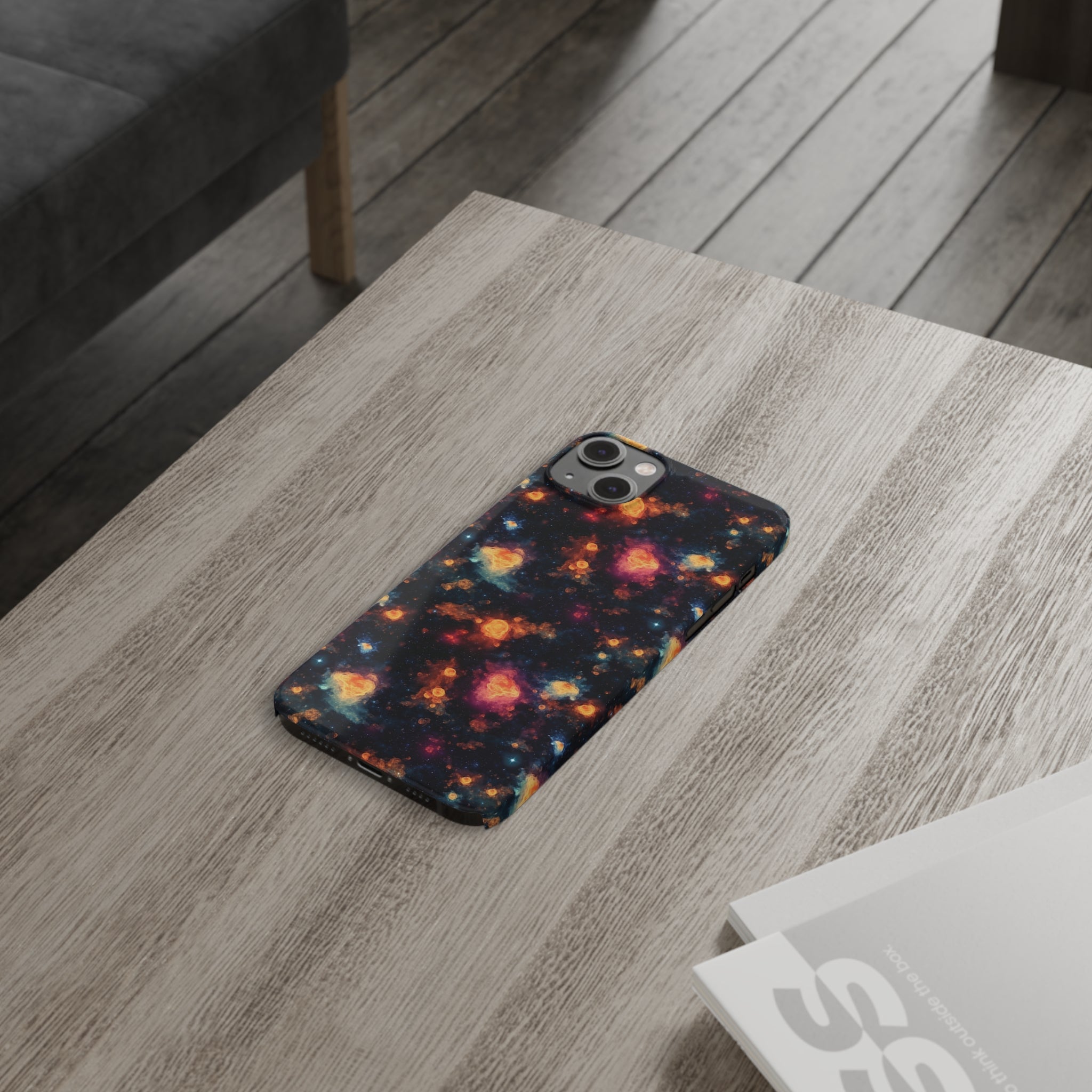 Slim Phone Cases (AOP) - Seamless Fantasy Galaxies 07