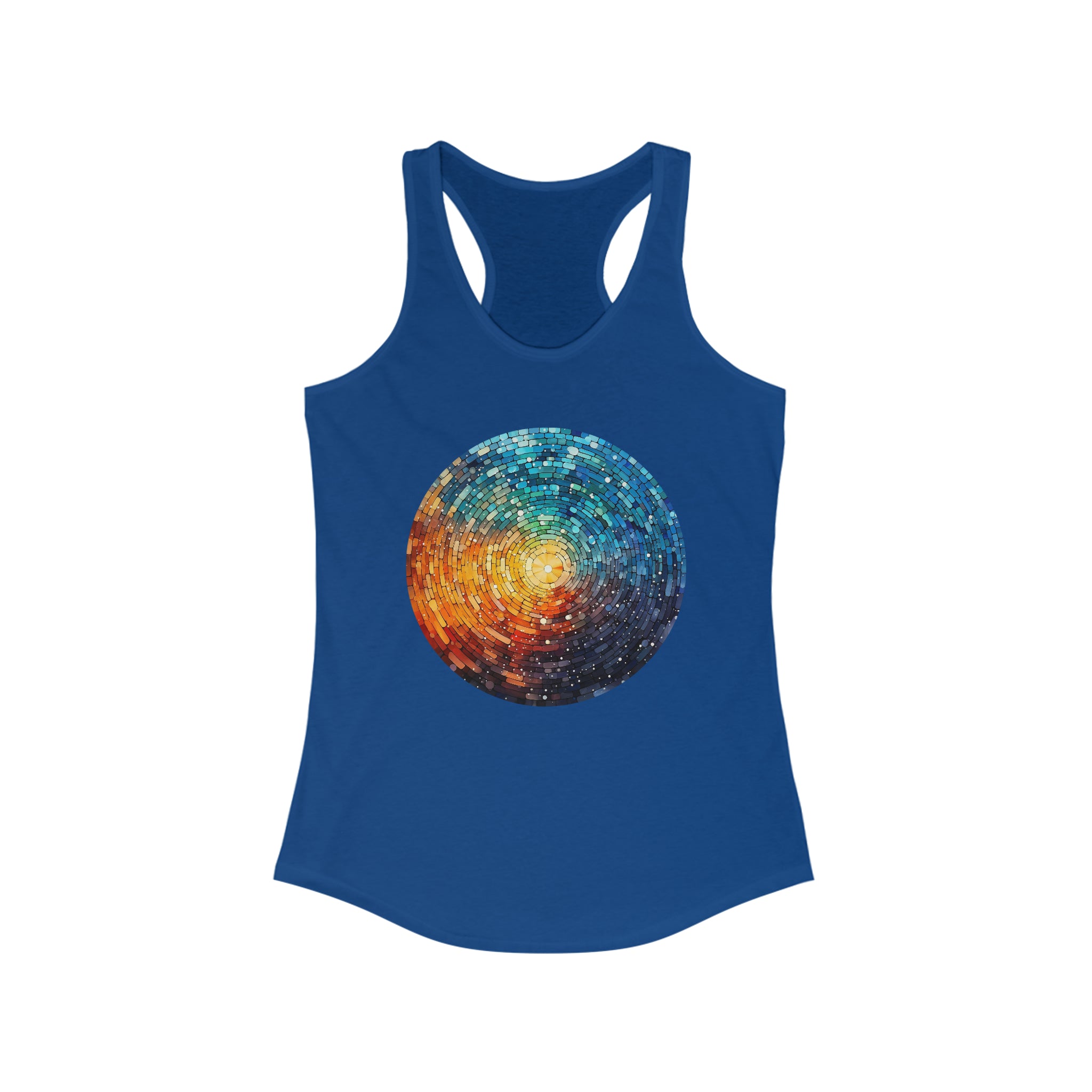 Women's Ideal Racerback Tank - Pointillism Designs 09