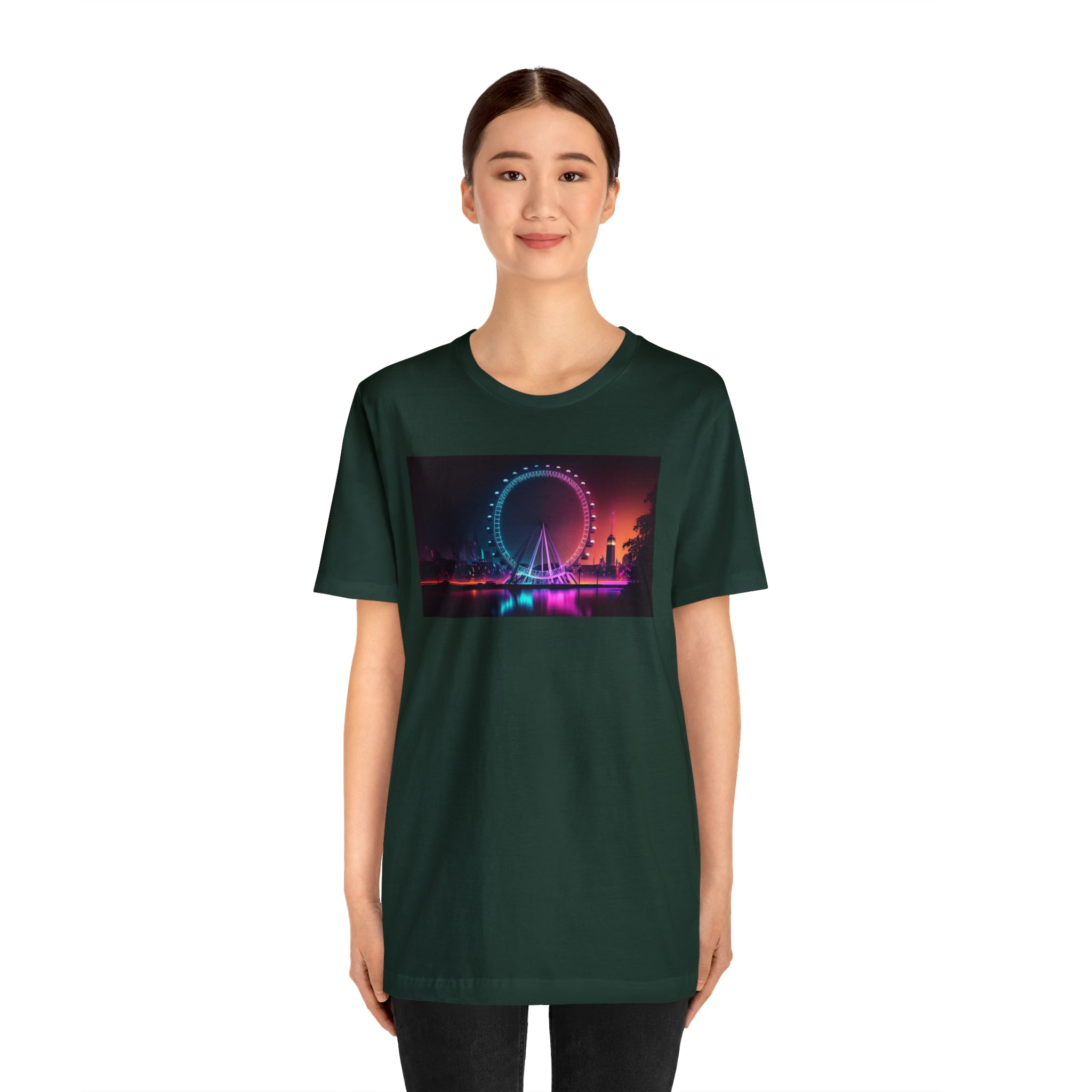 Unisex Jersey Short Sleeve Tee - London Eye, UK