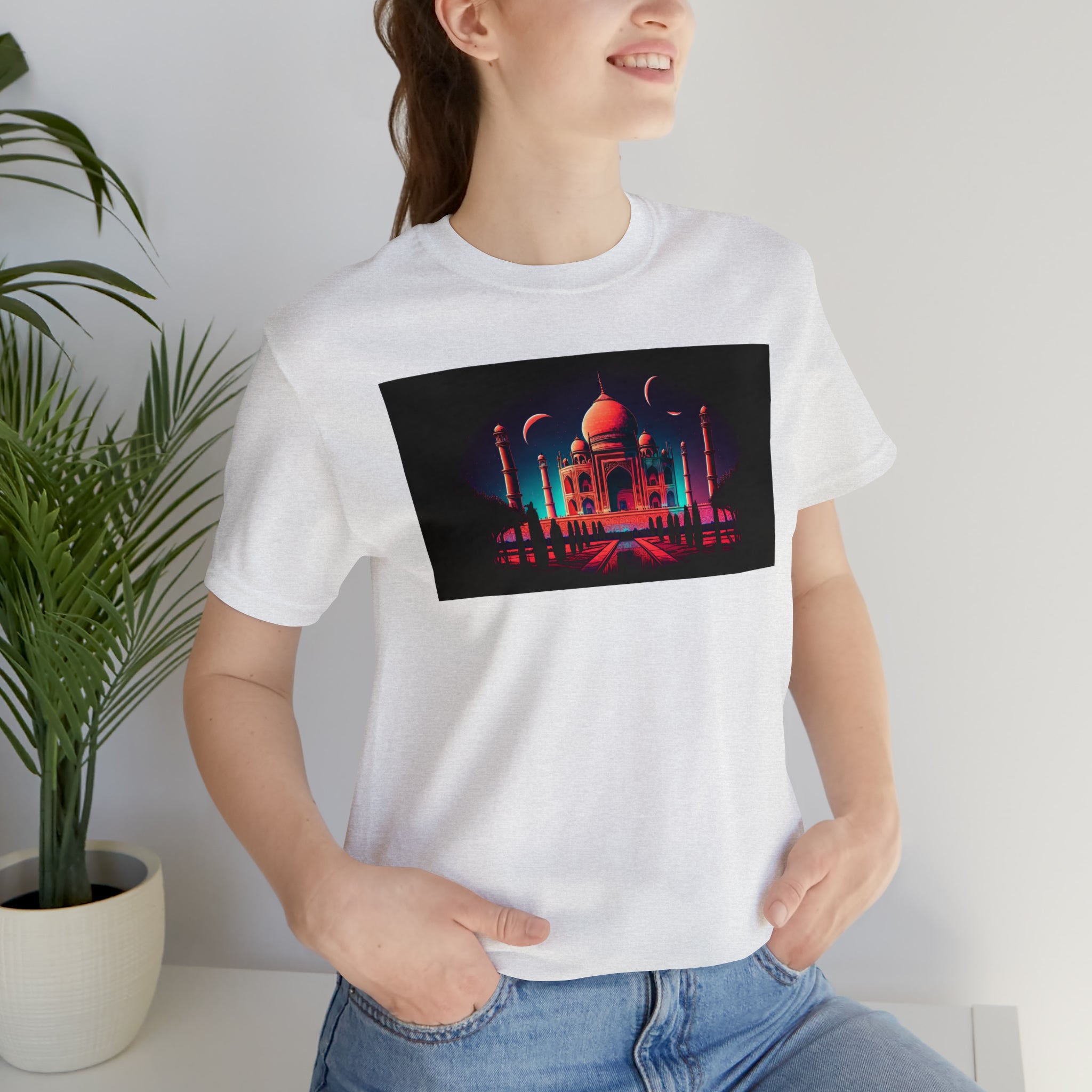 Unisex Jersey Short Sleeve Tee - Taj Mahal, Agra, India