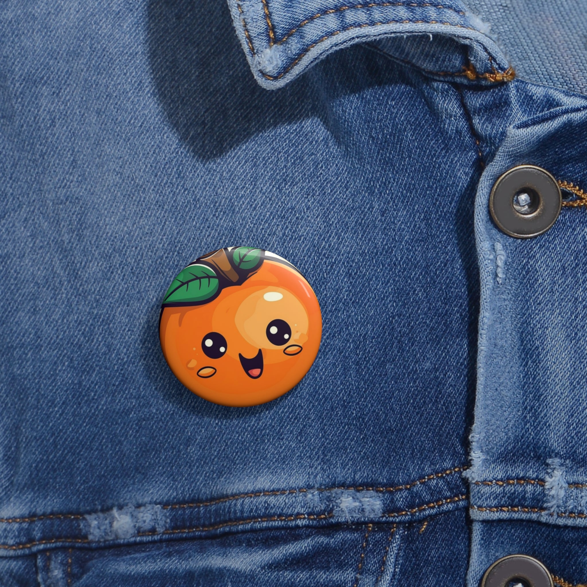 Custom Pin Buttons - Persimmon