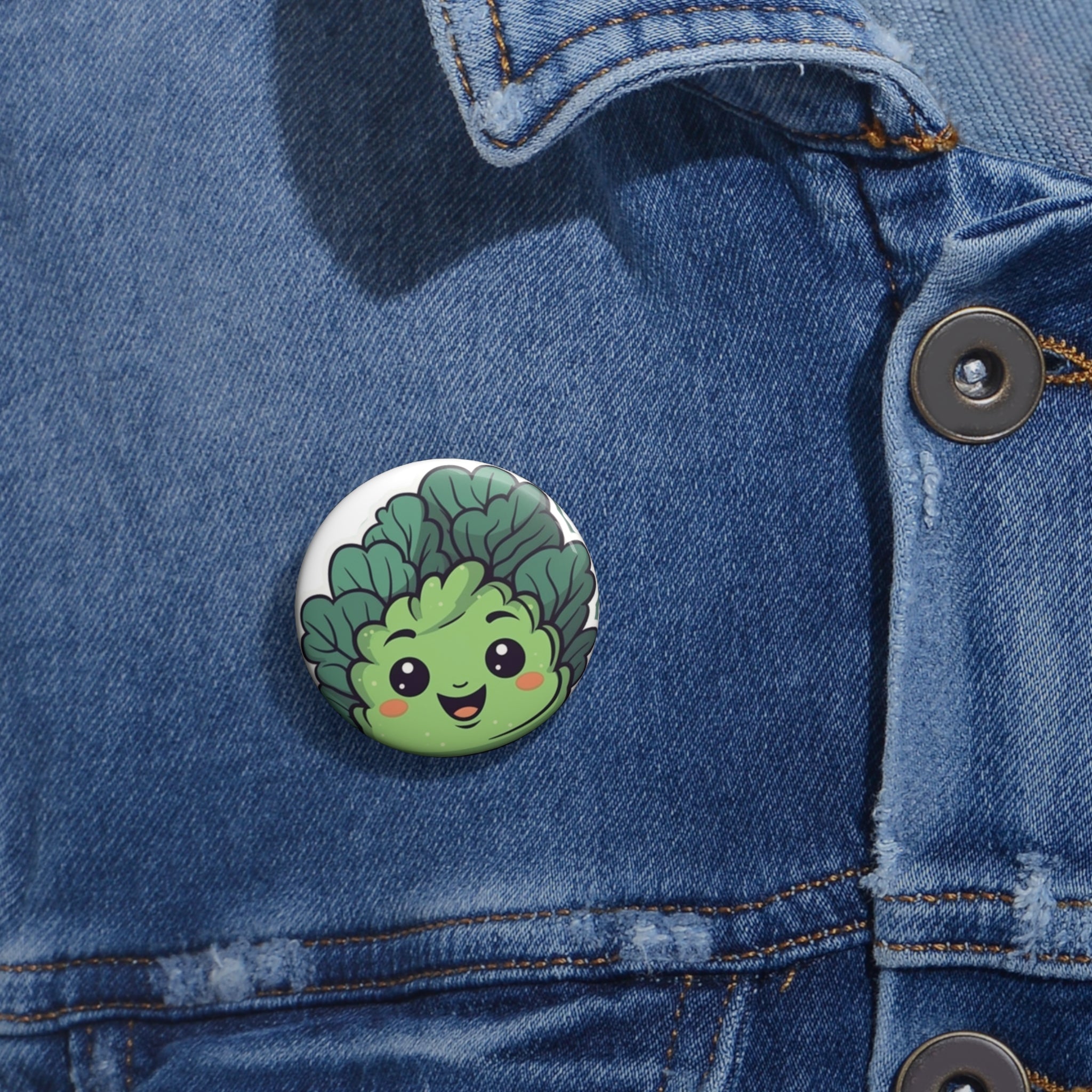 Custom Pin Buttons - Kale