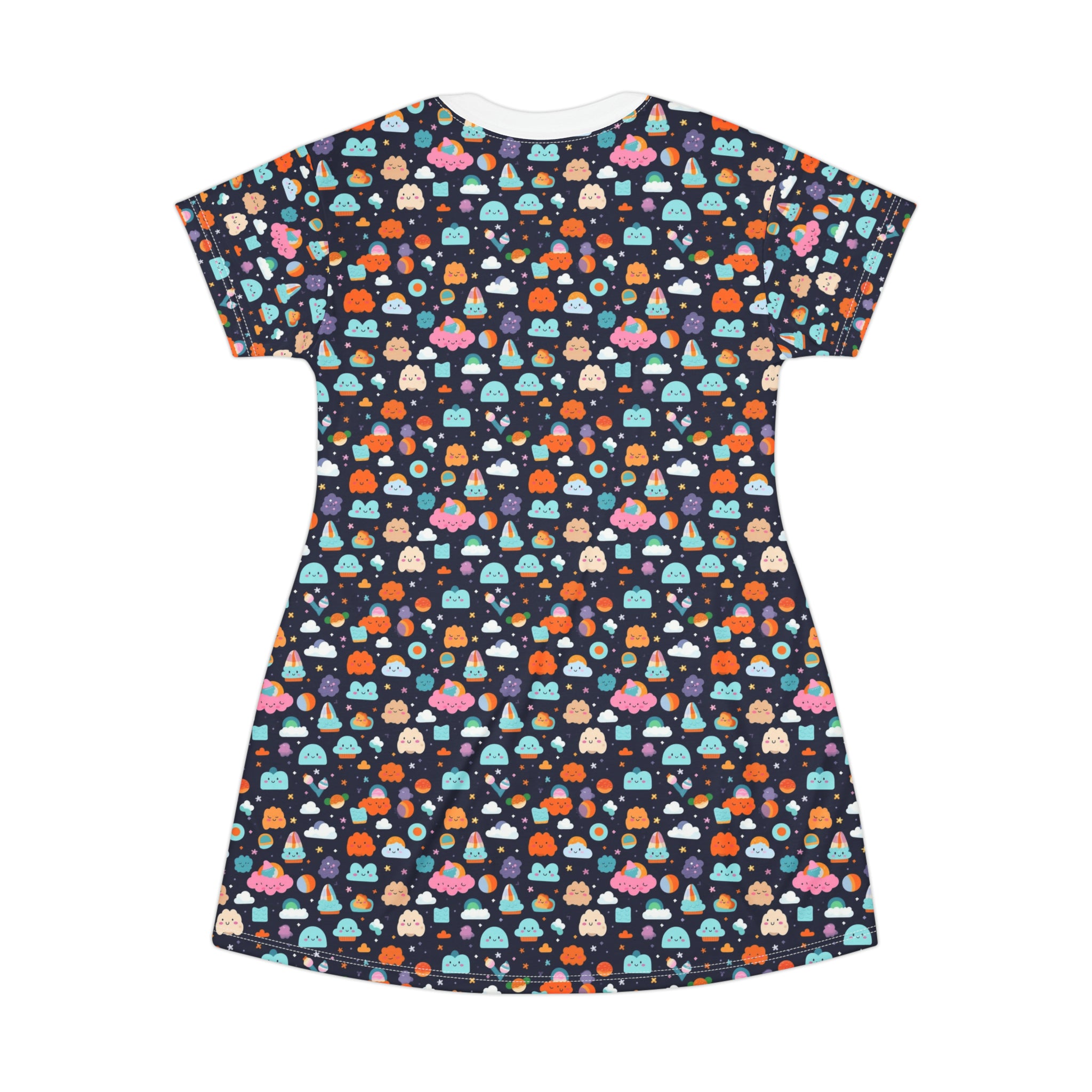 T-Shirt Dress (AOP) - Adorable Seamless Design 07