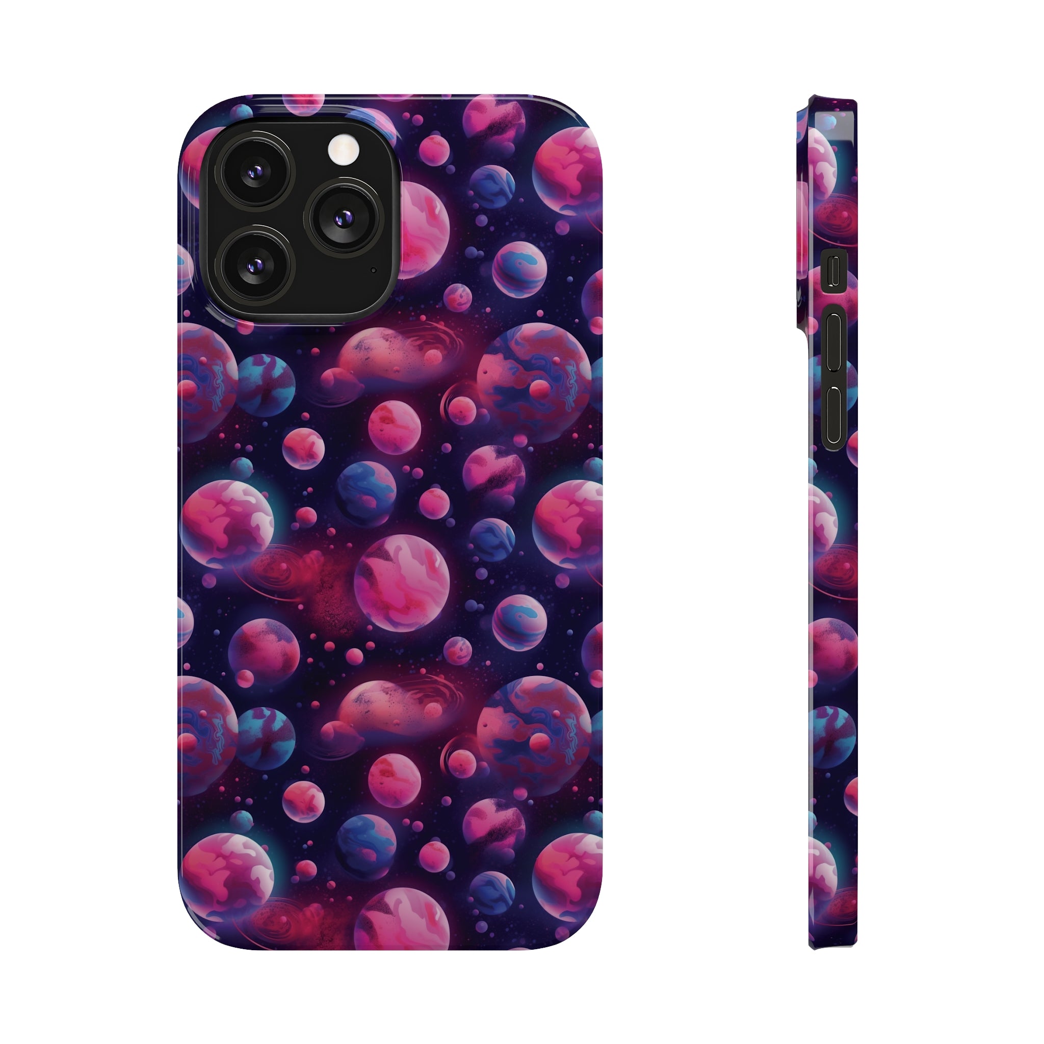 Slim Phone Cases (AOP) - Seamless Fantasy Galaxies 09