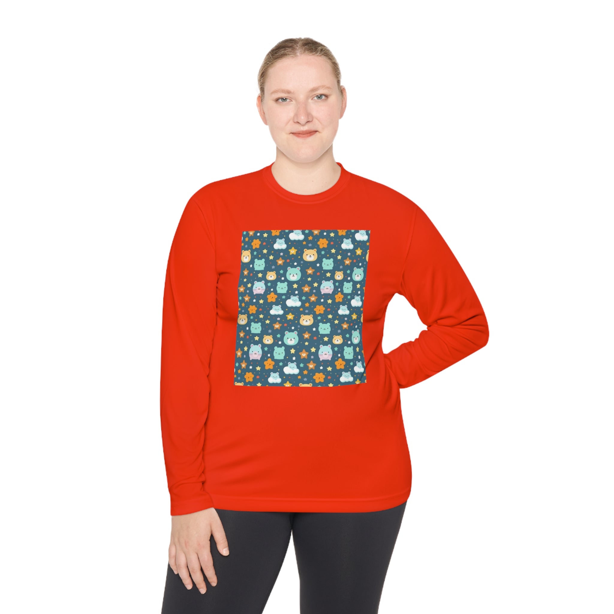 Unisex Lightweight Long Sleeve Tee (AOP) - Abstract Designs 06