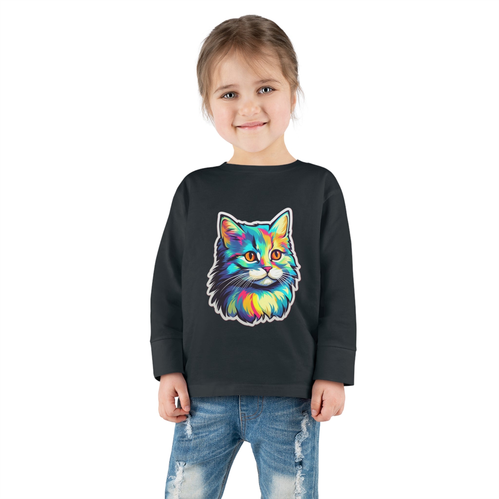 Toddler Long Sleeve Tee - Kittens 01