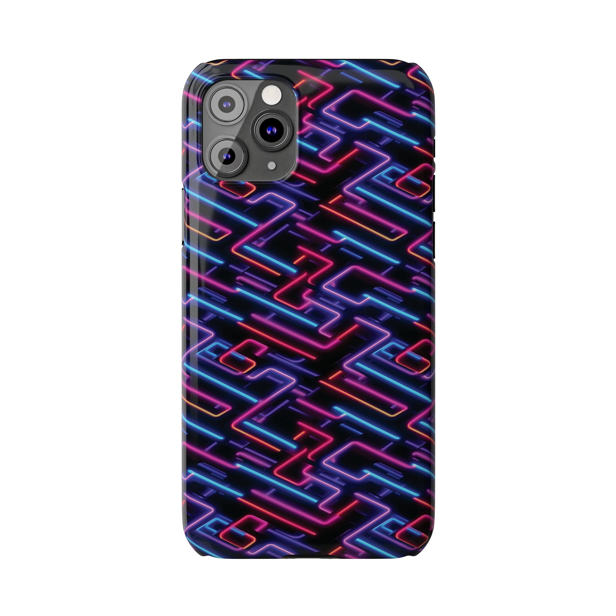 Slim Phone Cases (AOP) - Seamless Neon Designs 01