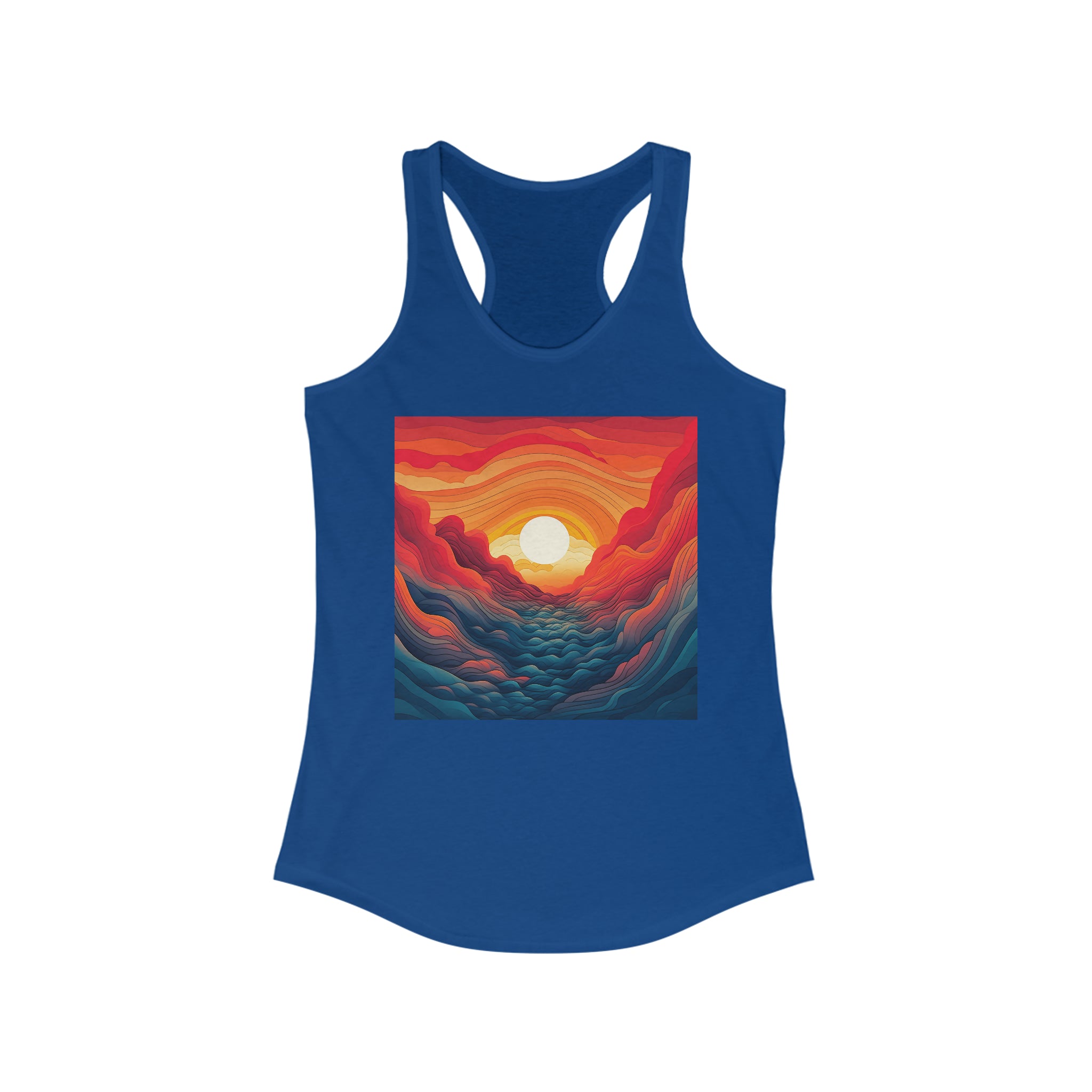 Women's Ideal Racerback Tank - Vector Art Design 07