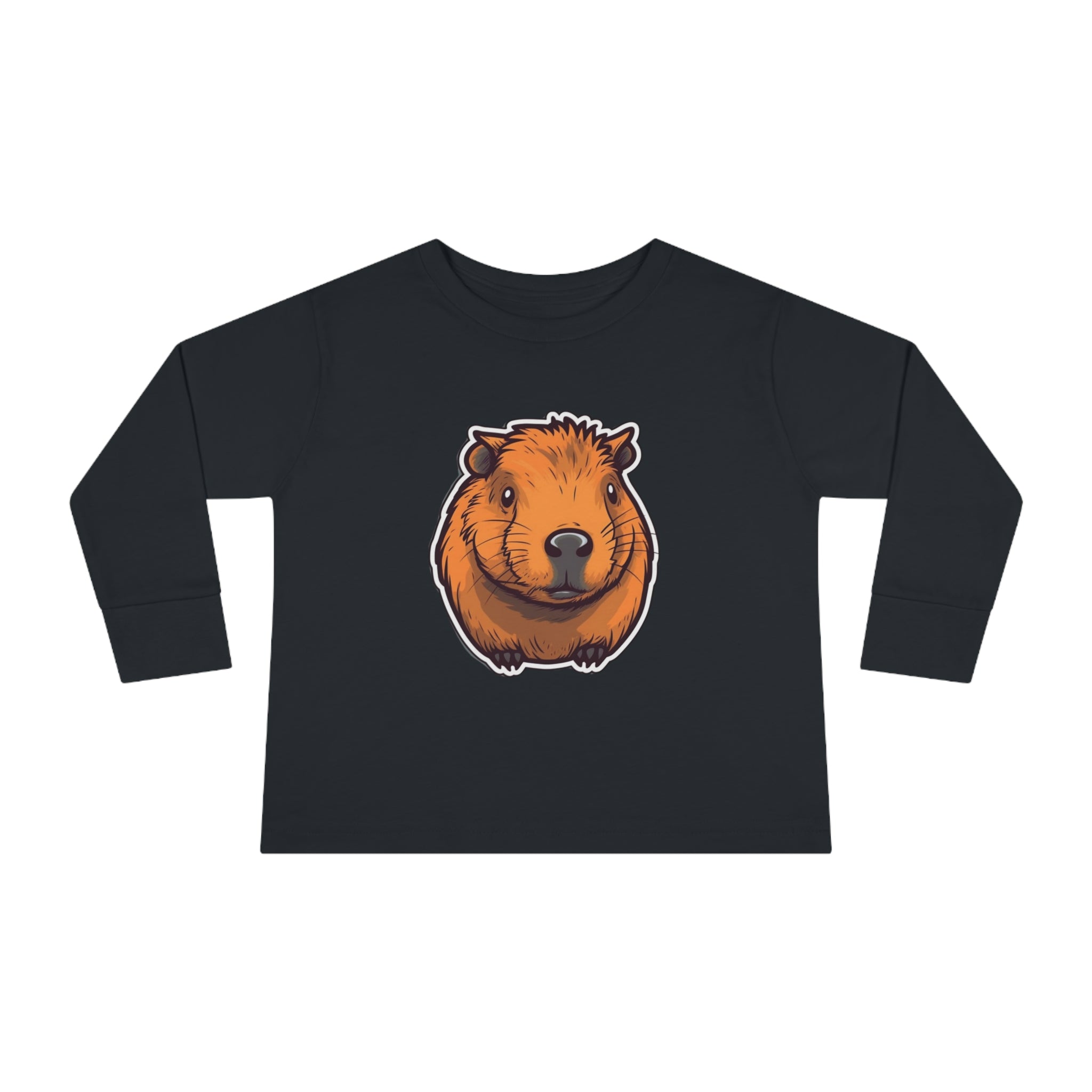 Toddler Long Sleeve Tee - Capybara Pup