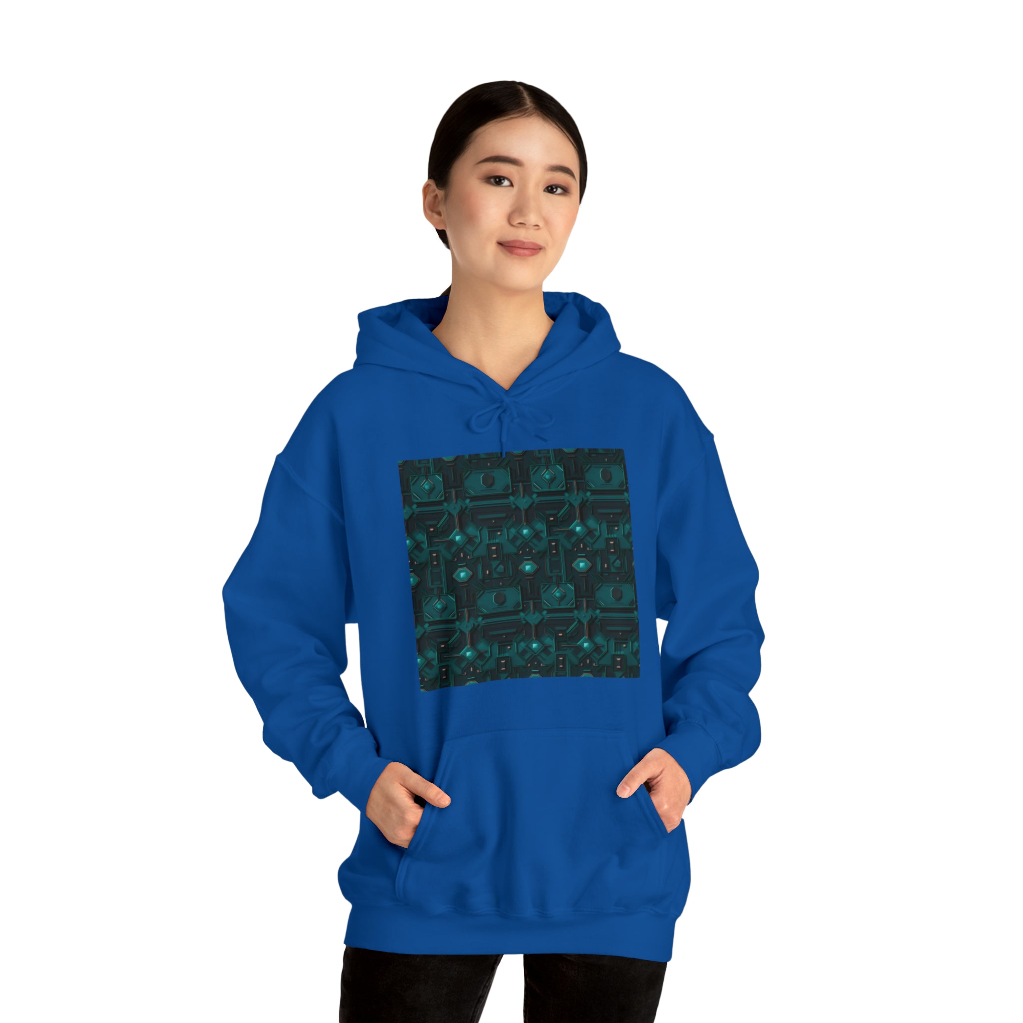 Unisex Heavy Blend™ Hooded Sweatshirt - Abstract Neon Designs 10