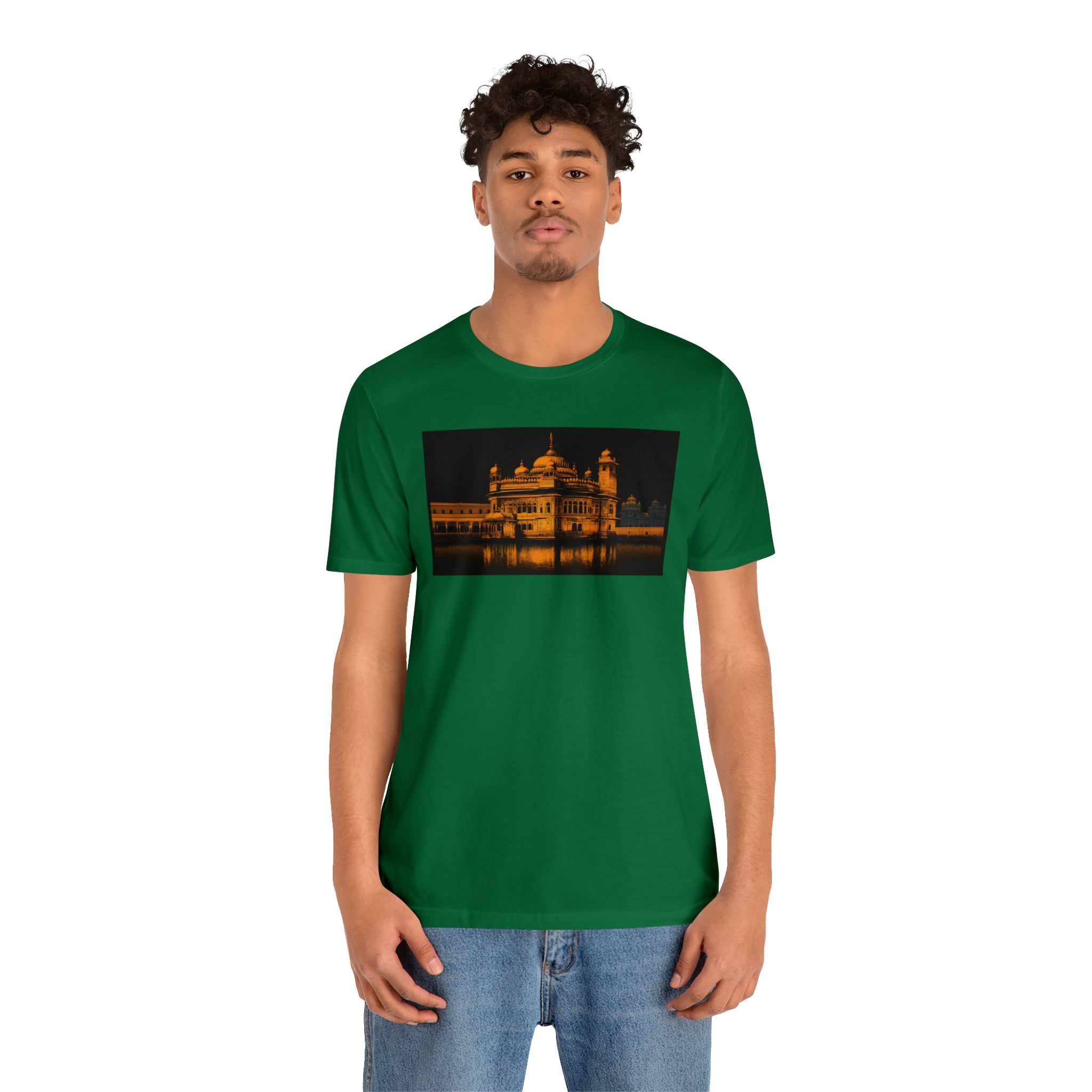 Unisex Jersey Short Sleeve Tee - Golden Temple, India