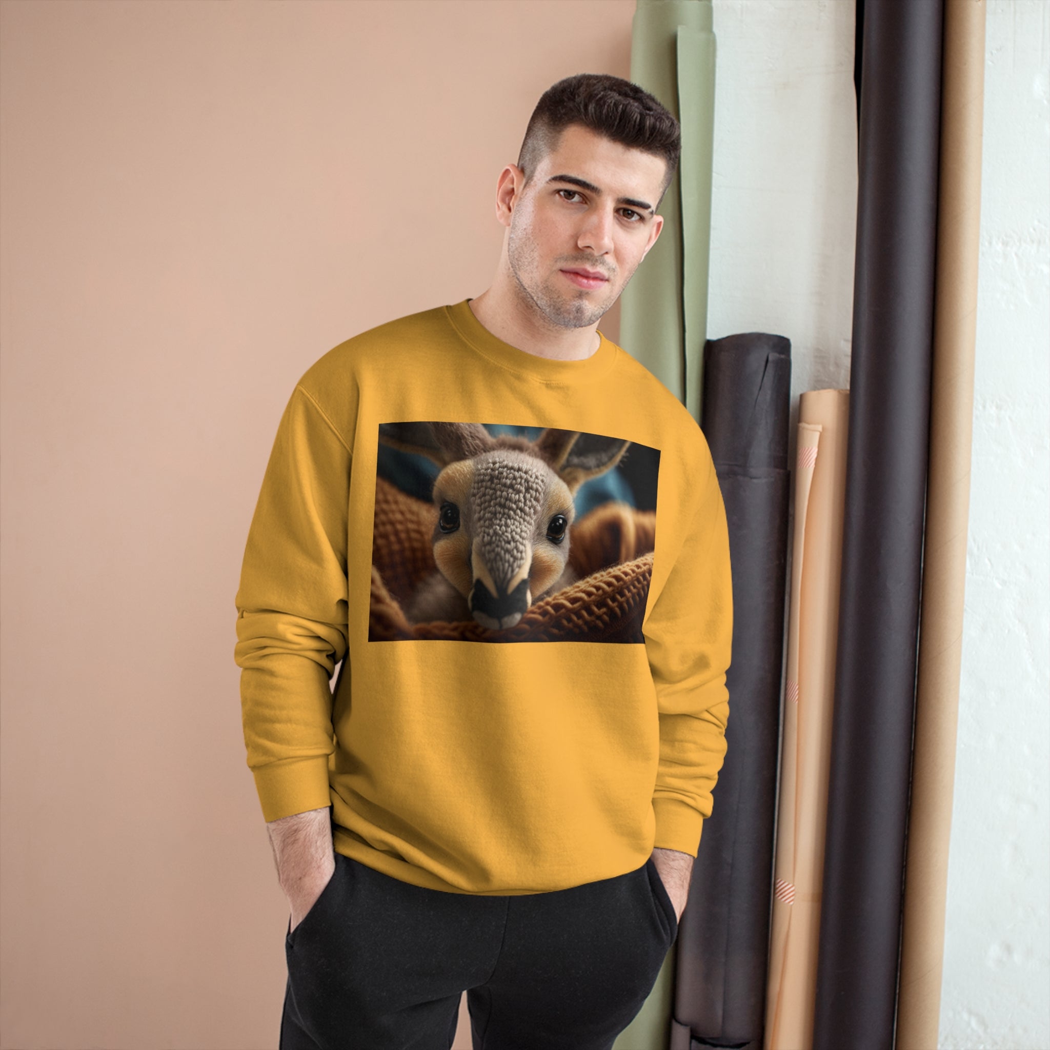 Champion Sweatshirt - Knit Animals, Kangaroo Joey