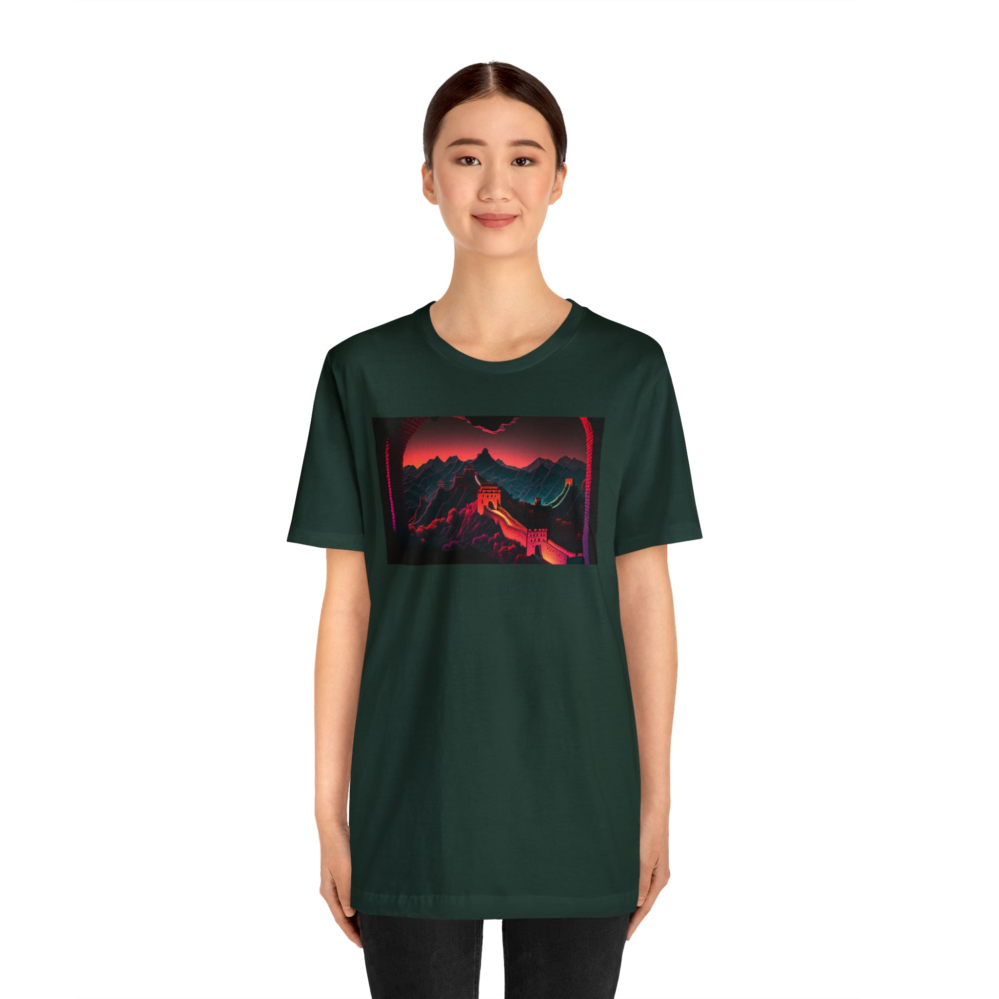 Unisex Jersey Short Sleeve Tee - Great Wall of China, China