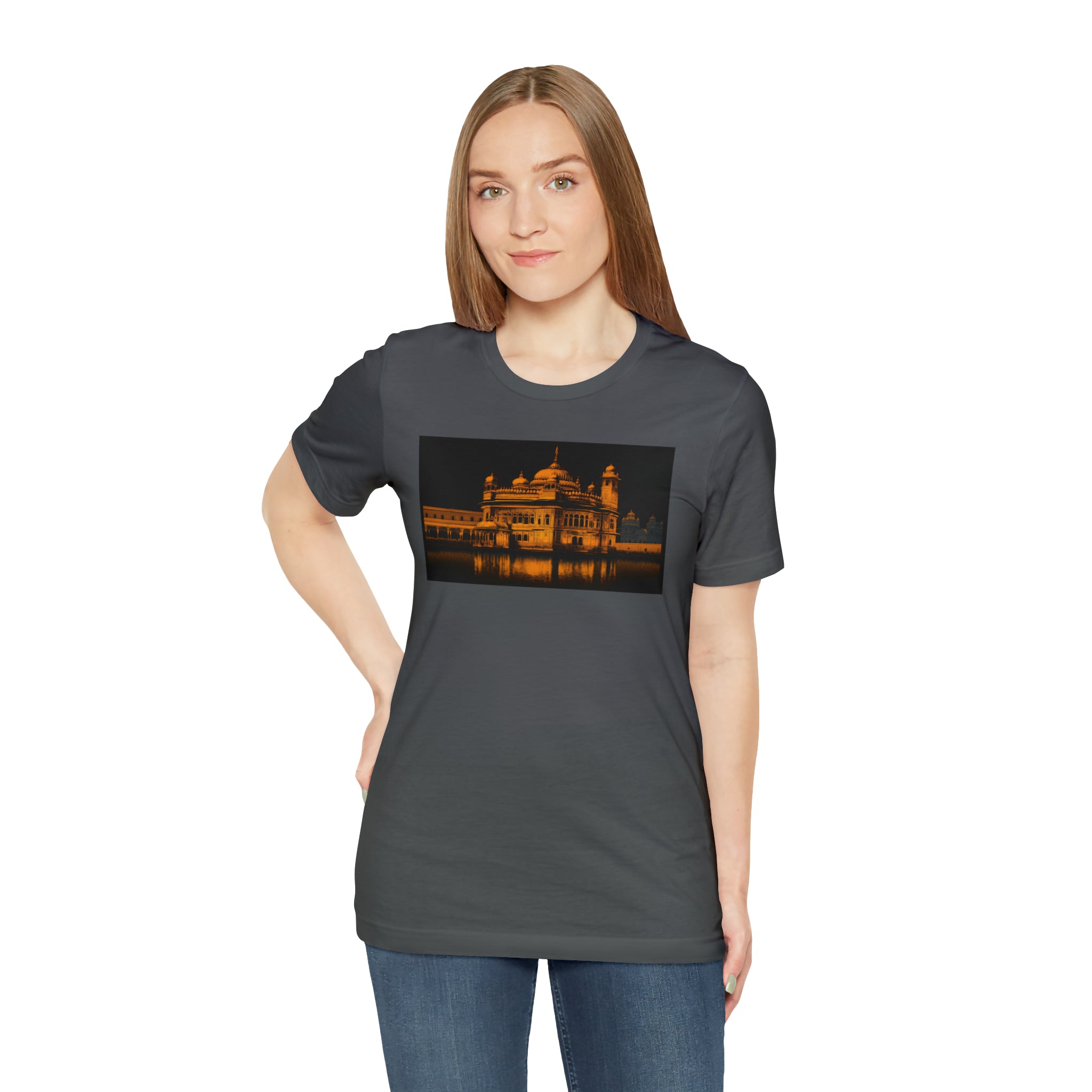 Unisex Jersey Short Sleeve Tee - Golden Temple, India