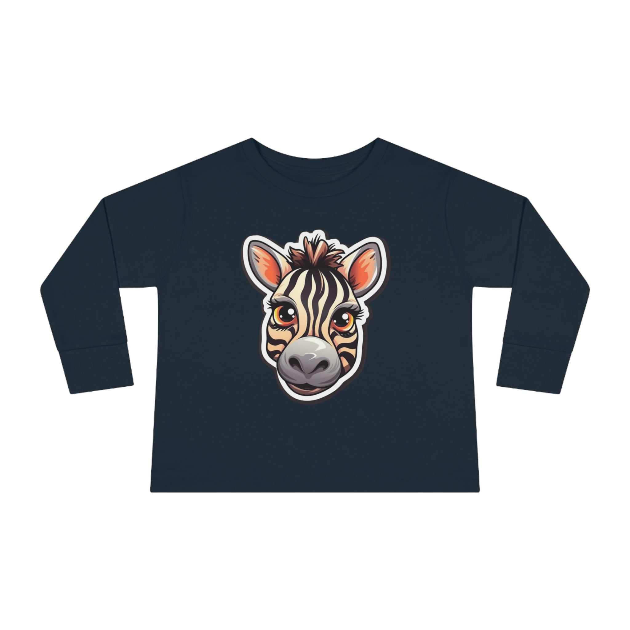 Toddler Long Sleeve Tee - Zebra Foal