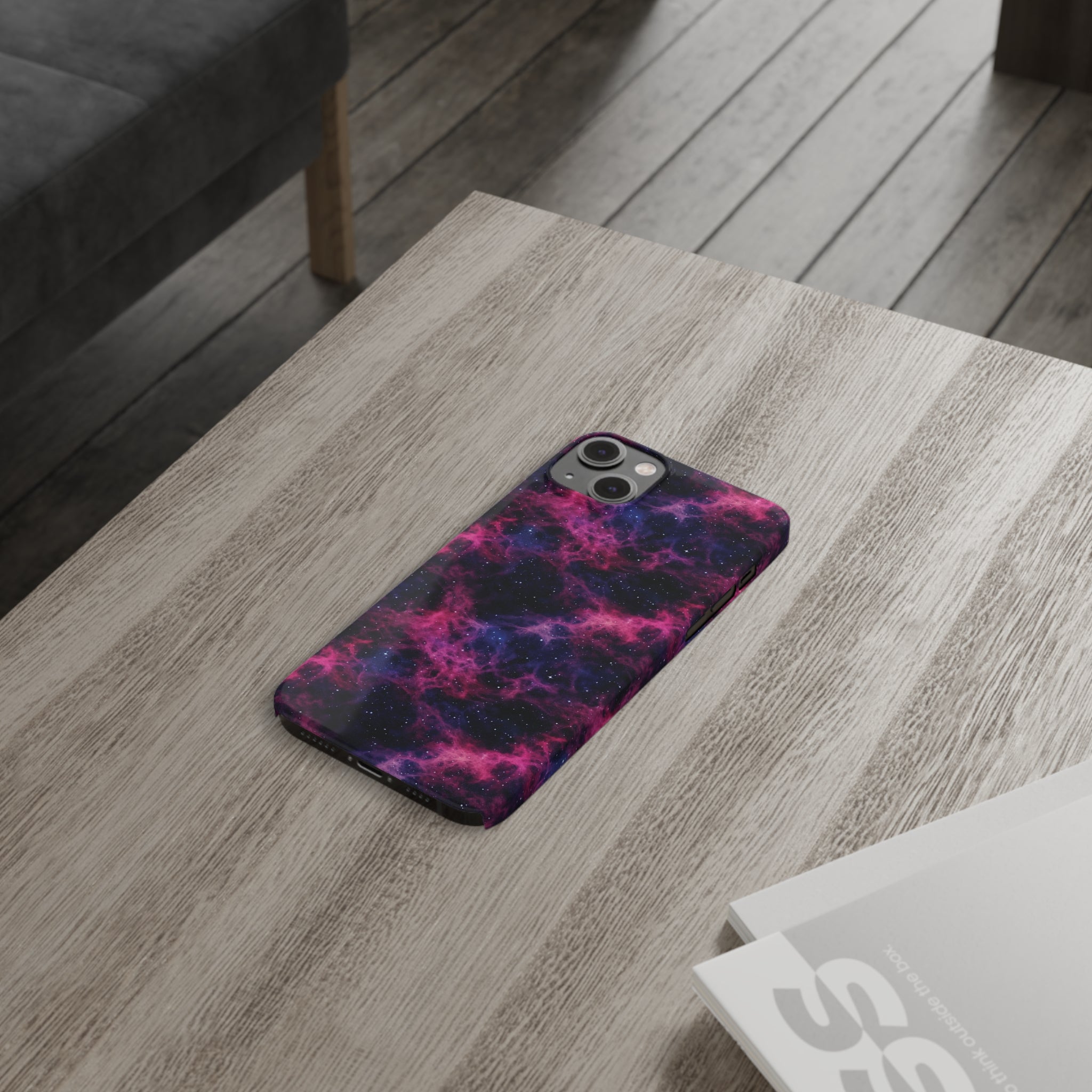 Slim Phone Cases (AOP) - Seamless Fantasy Galaxies 02