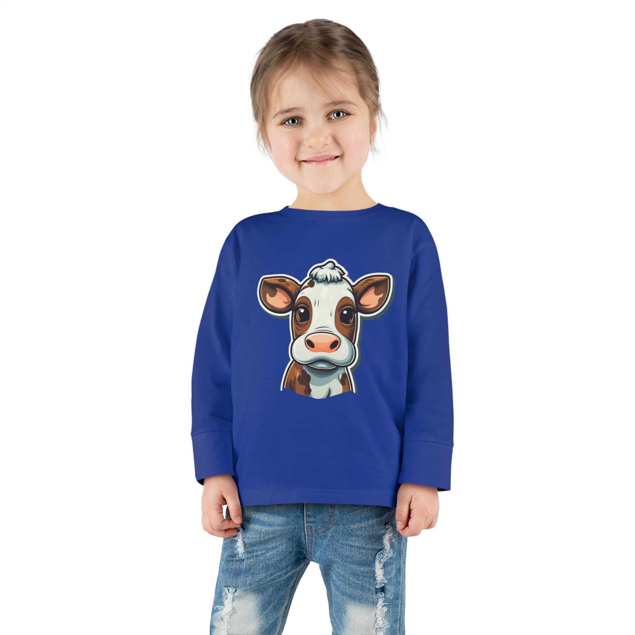 Toddler Long Sleeve Tee - Cow Calf