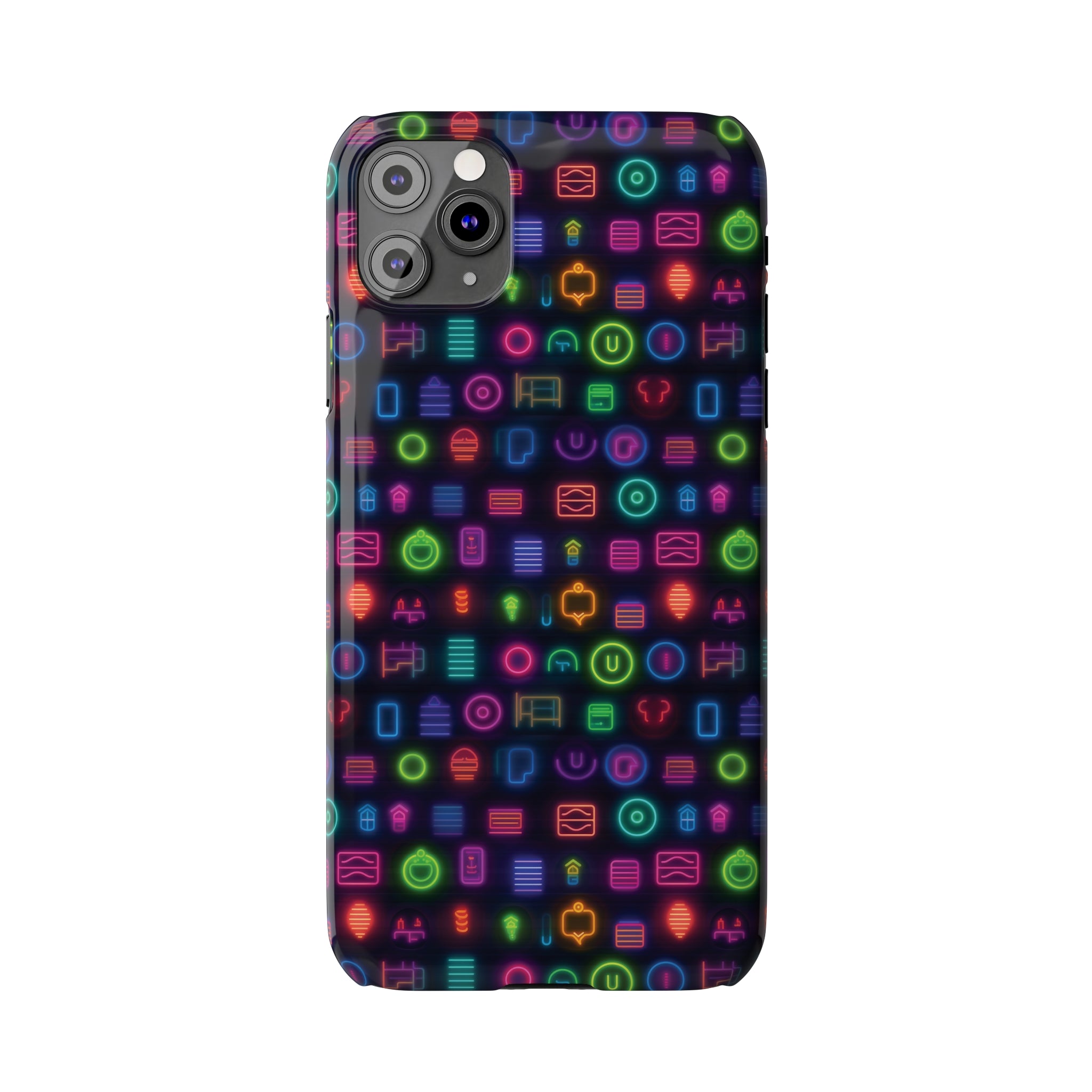 Slim Phone Cases (AOP) - Seamless Neon Designs 02