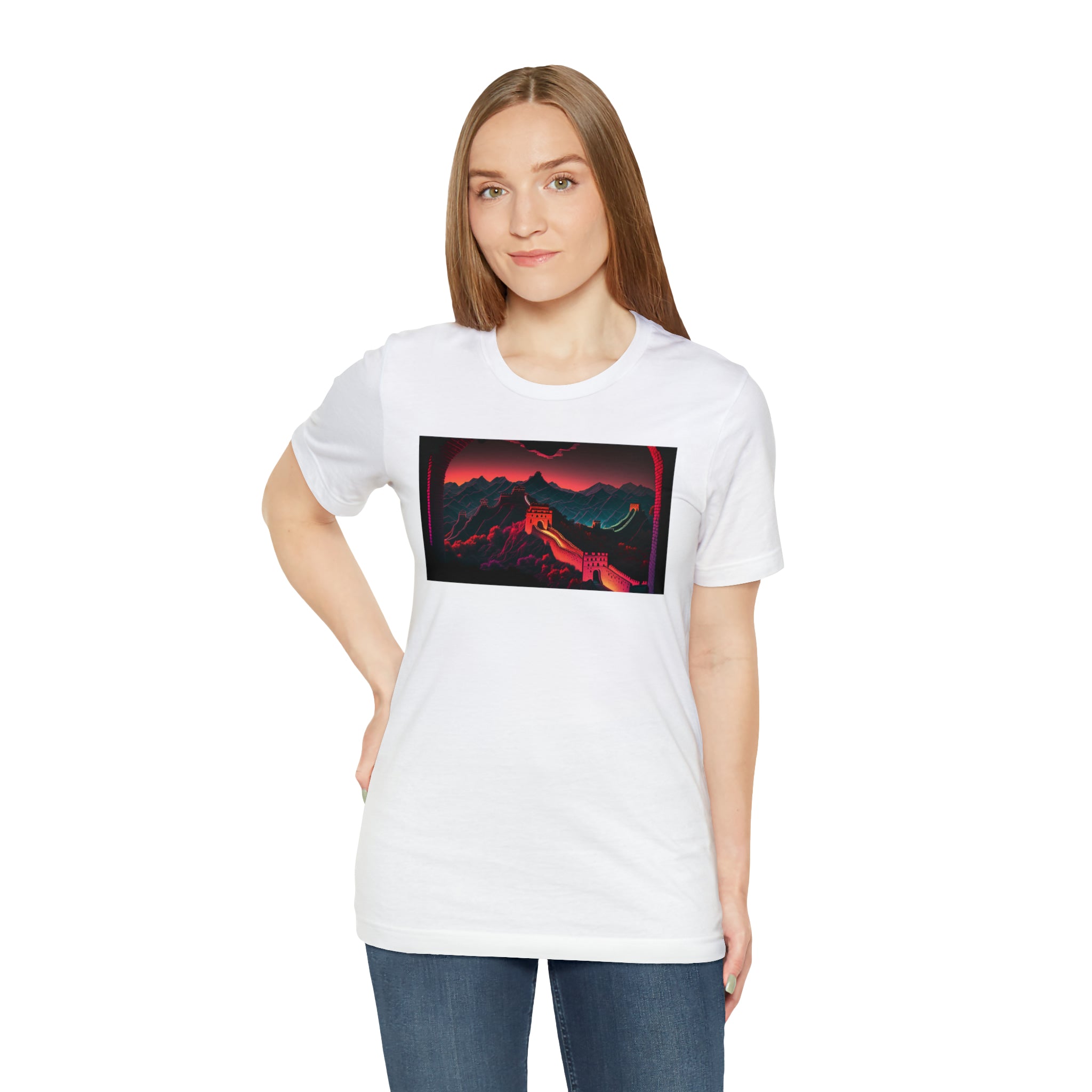 Unisex Jersey Short Sleeve Tee - Great Wall of China, China