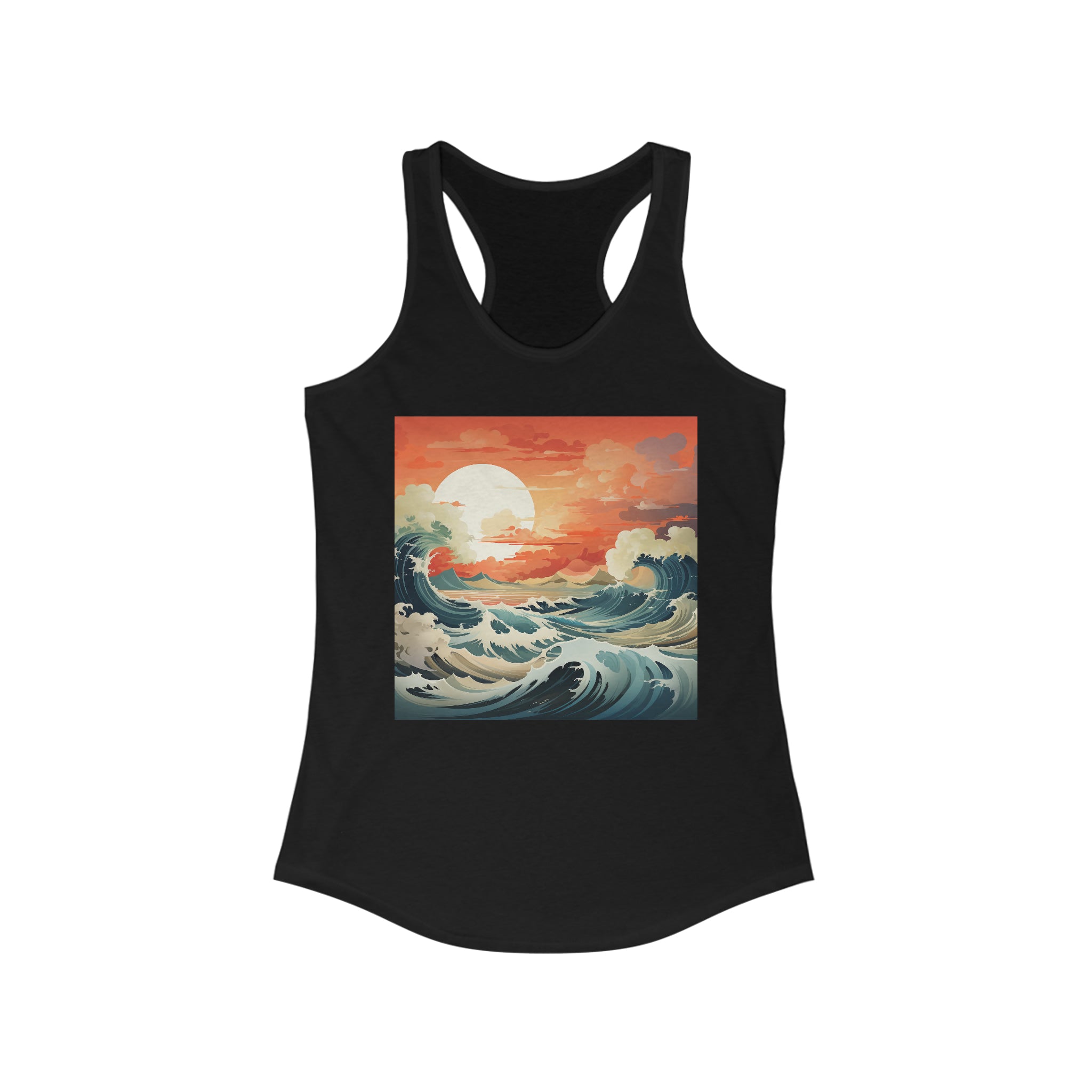 Women's Ideal Racerback Tank - Vector Art Design 12