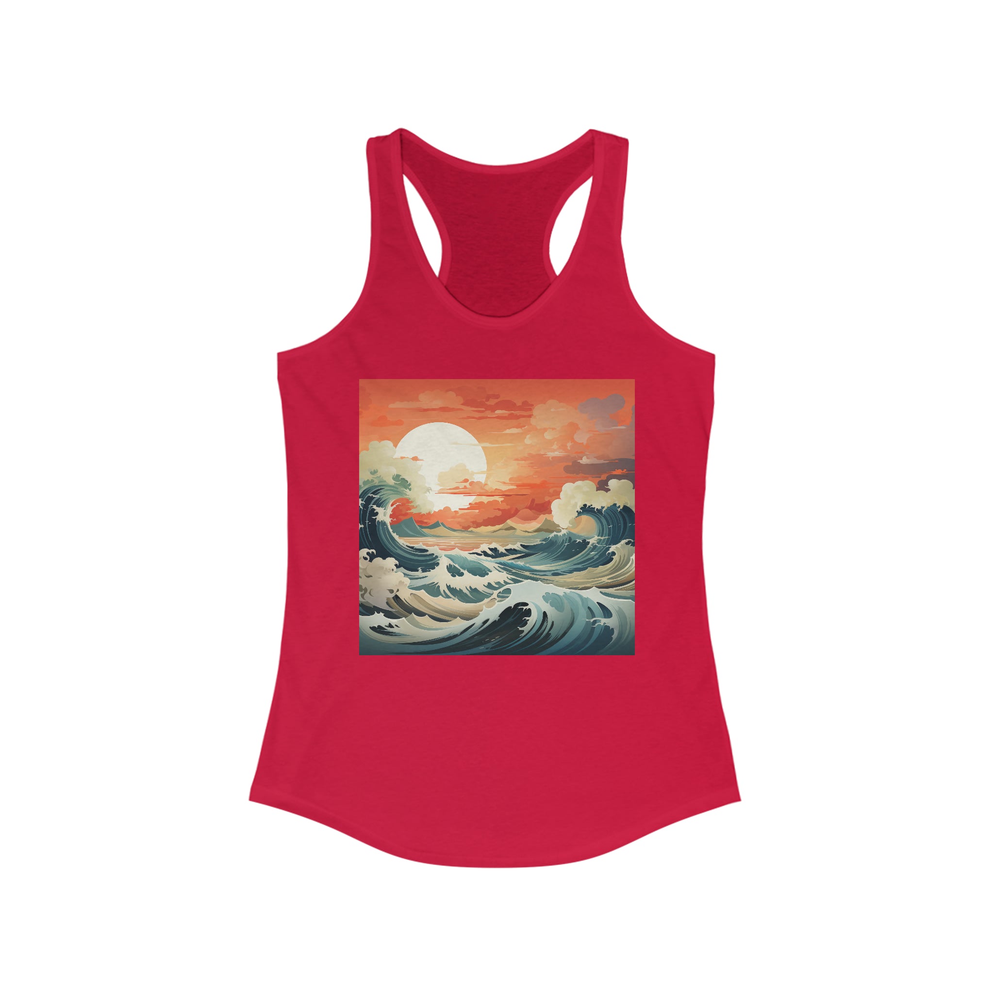 Women's Ideal Racerback Tank - Vector Art Design 12