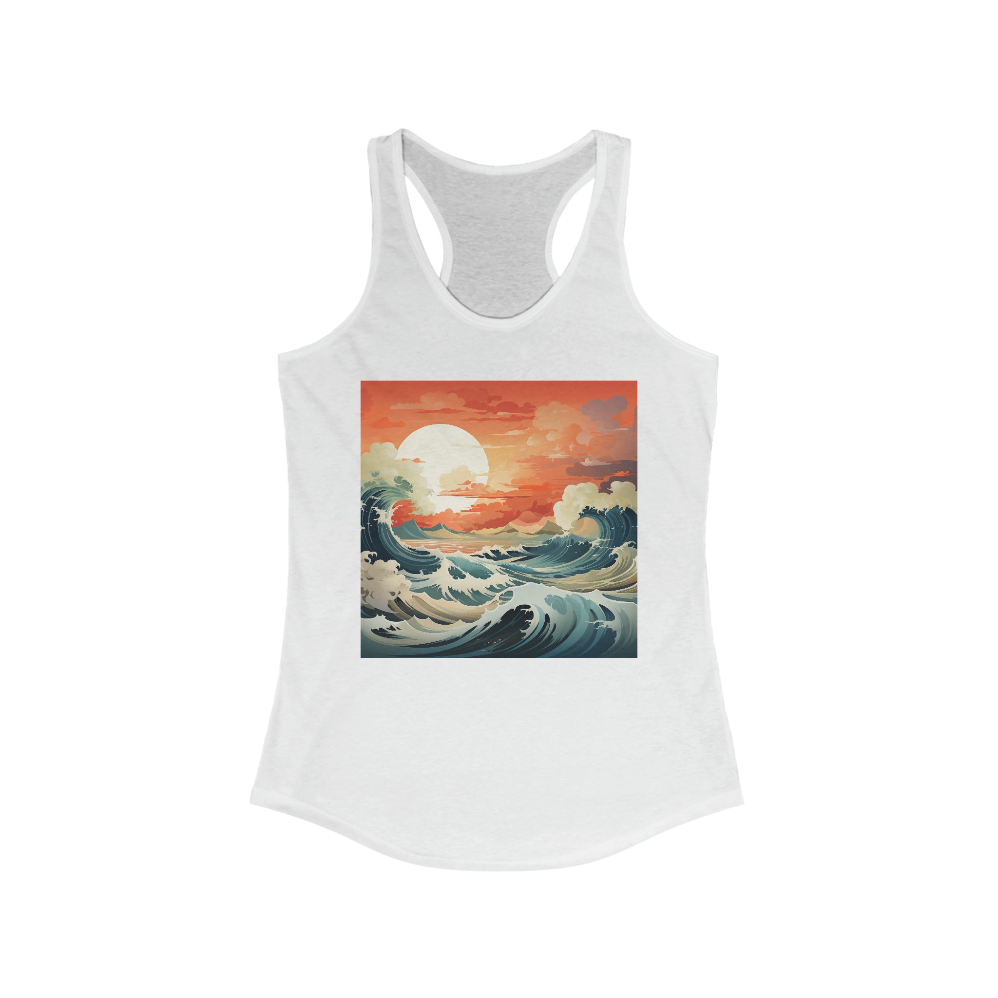 Women's Ideal Racerback Tank - Vector Art Design 12