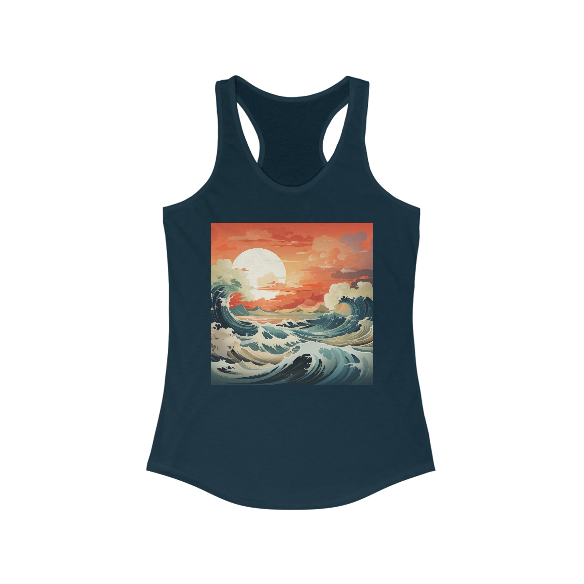 Women's Ideal Racerback Tank - Vector Art Design 12