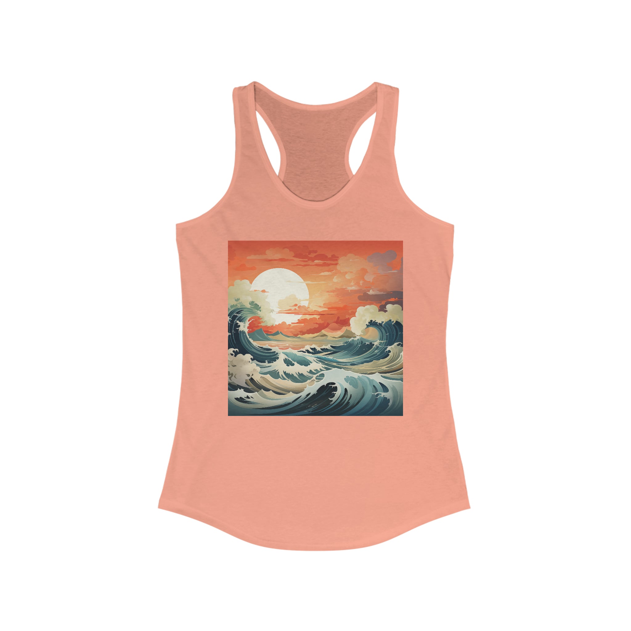 Women's Ideal Racerback Tank - Vector Art Design 12