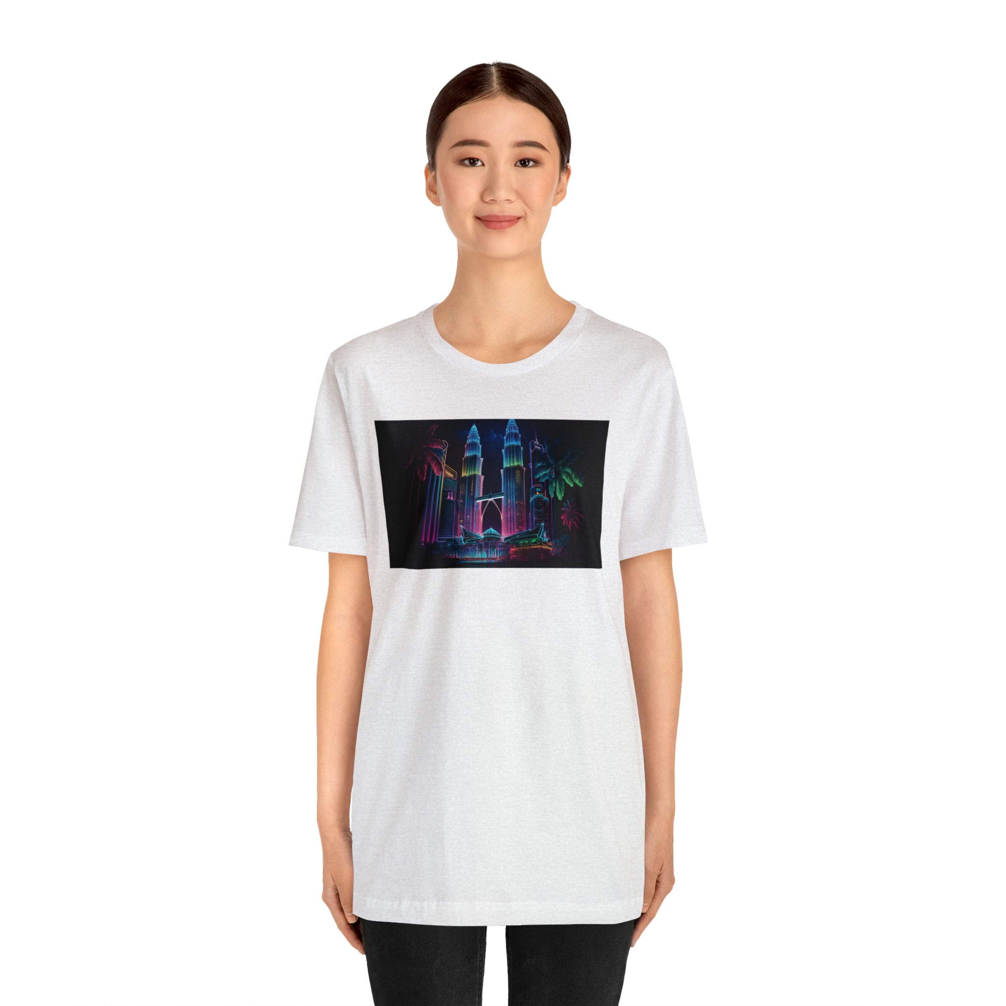 Unisex Jersey Short Sleeve Tee - Petronas Towers, Malaysia