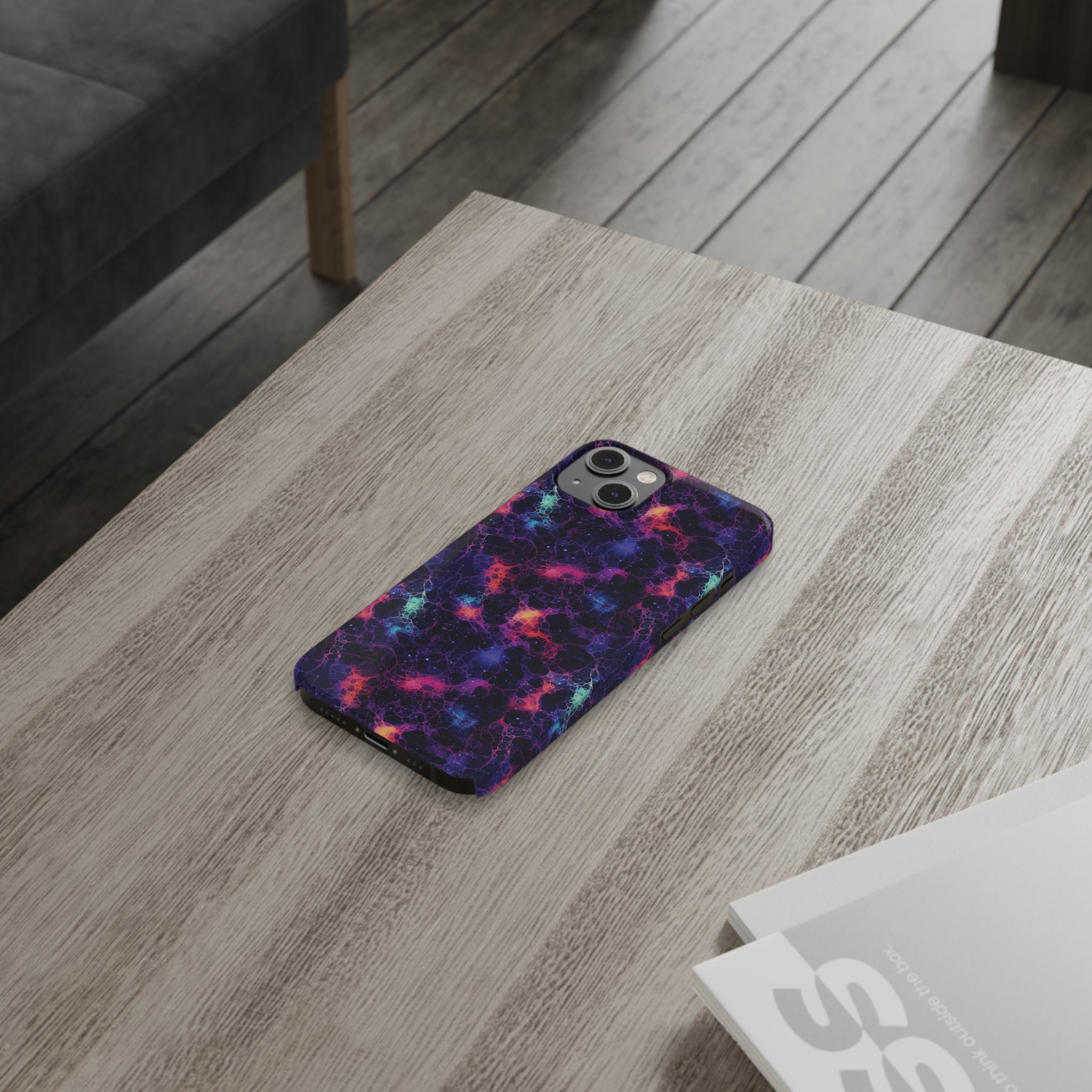 Slim Phone Cases (AOP) - Seamless Fantasy Galaxies 08