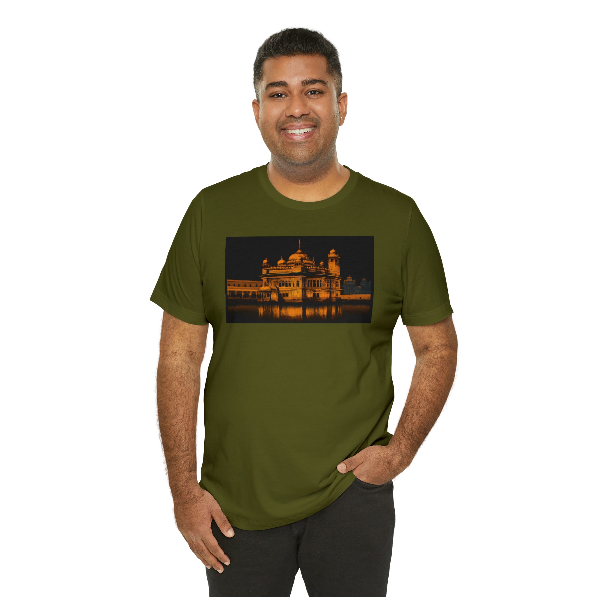 Unisex Jersey Short Sleeve Tee - Golden Temple, India