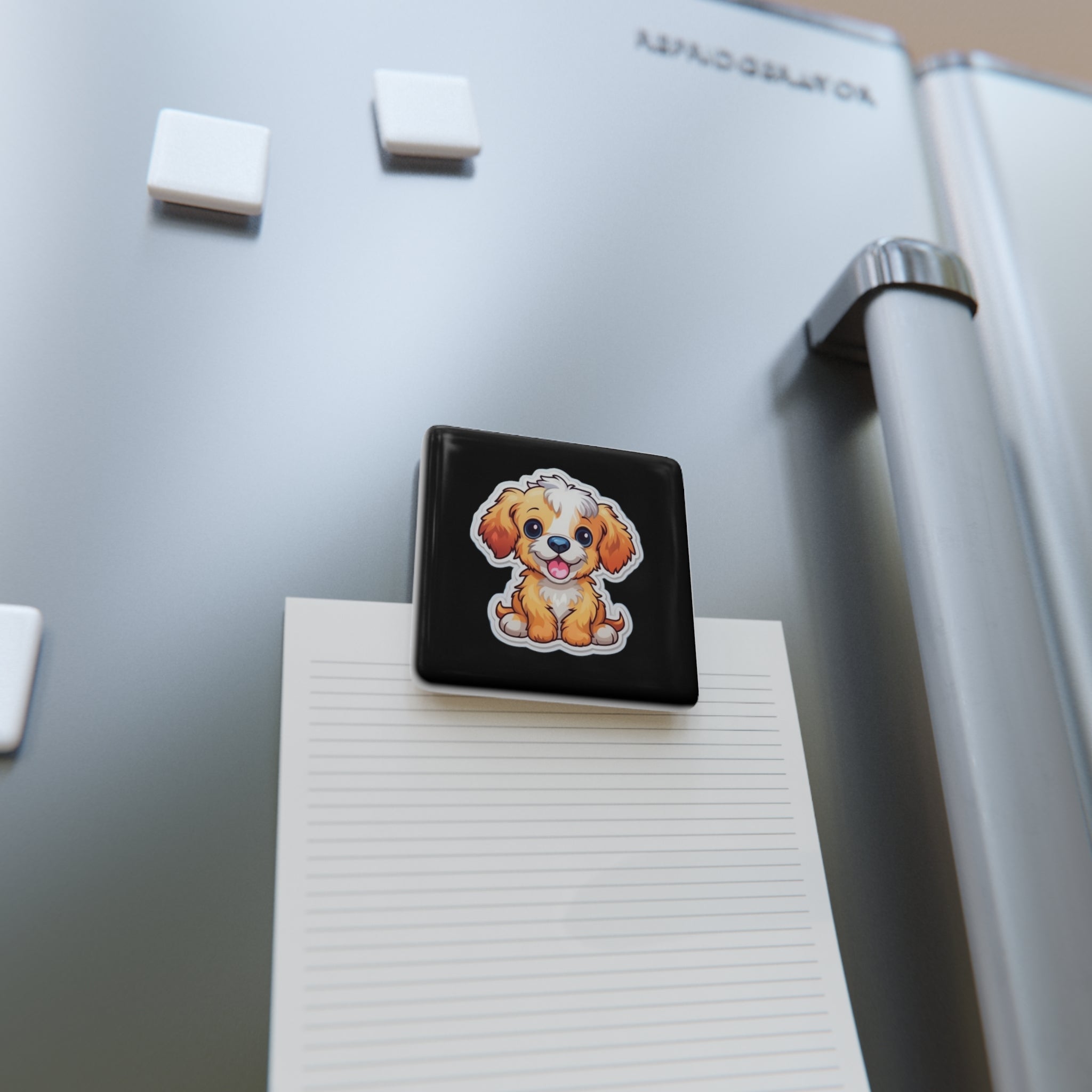 Porcelain Magnet, Square - Adorable Mascots 04