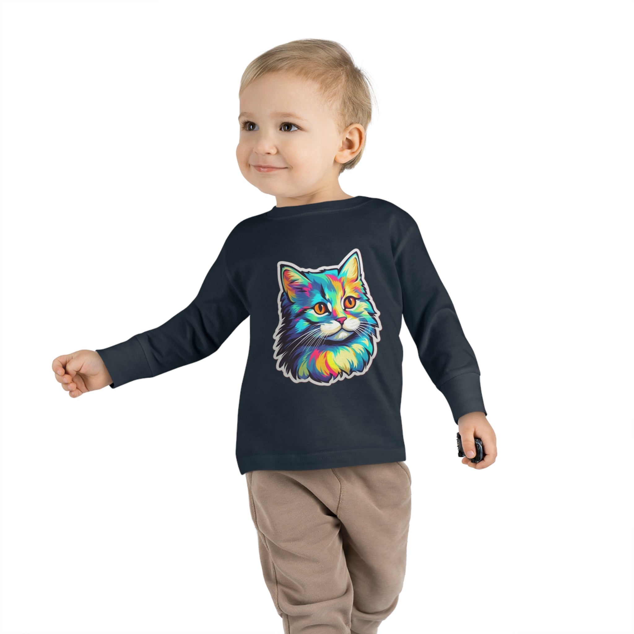 Toddler Long Sleeve Tee - Kittens 01