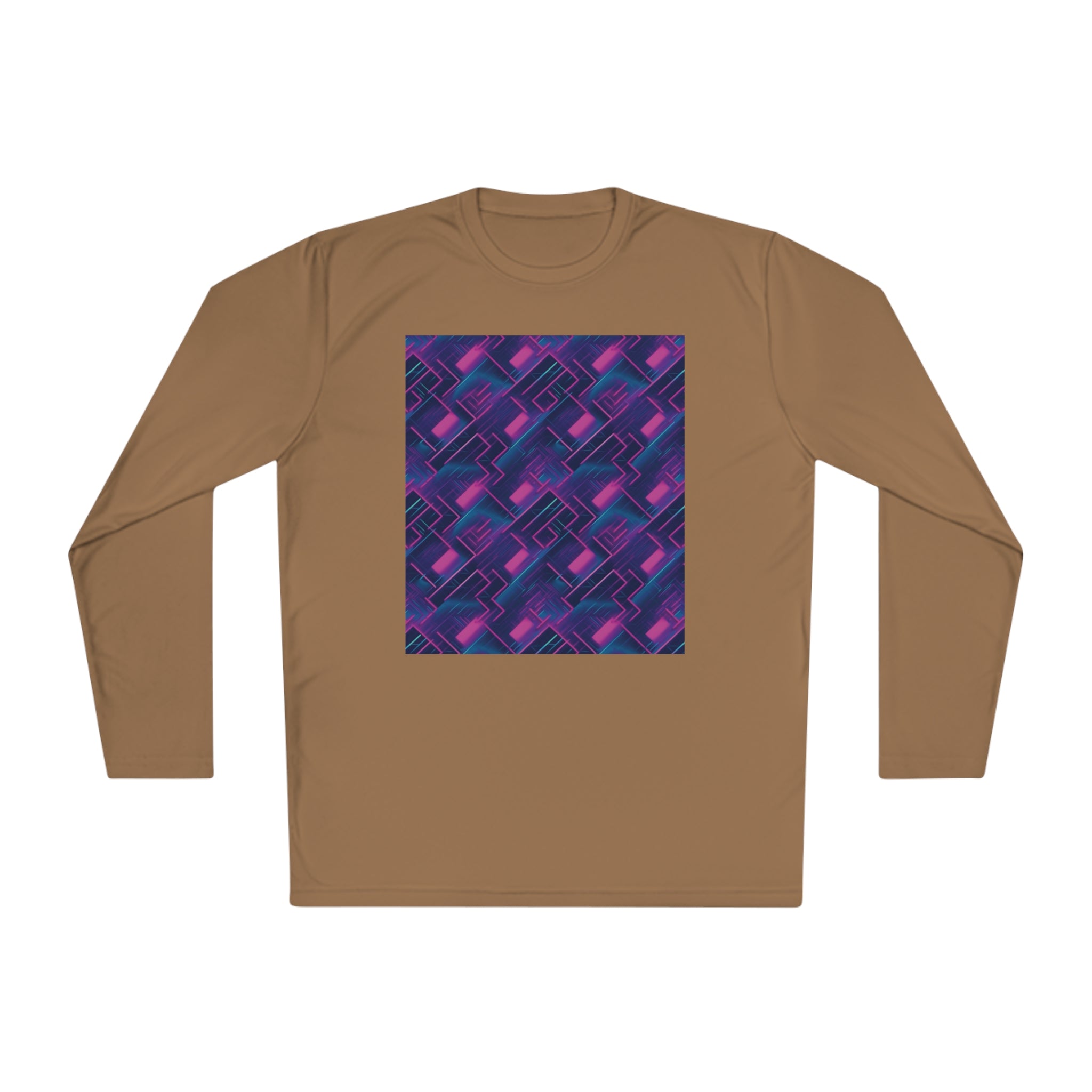 Unisex Lightweight Long Sleeve Tee (AOP) - Abstract Designs 04