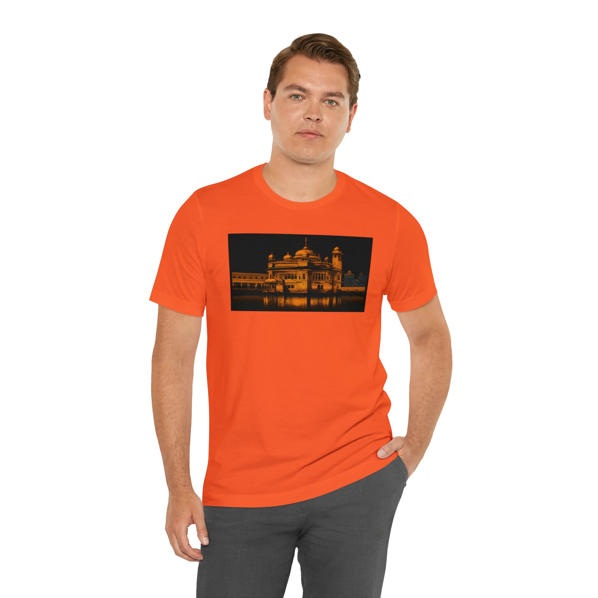 Unisex Jersey Short Sleeve Tee - Golden Temple, India