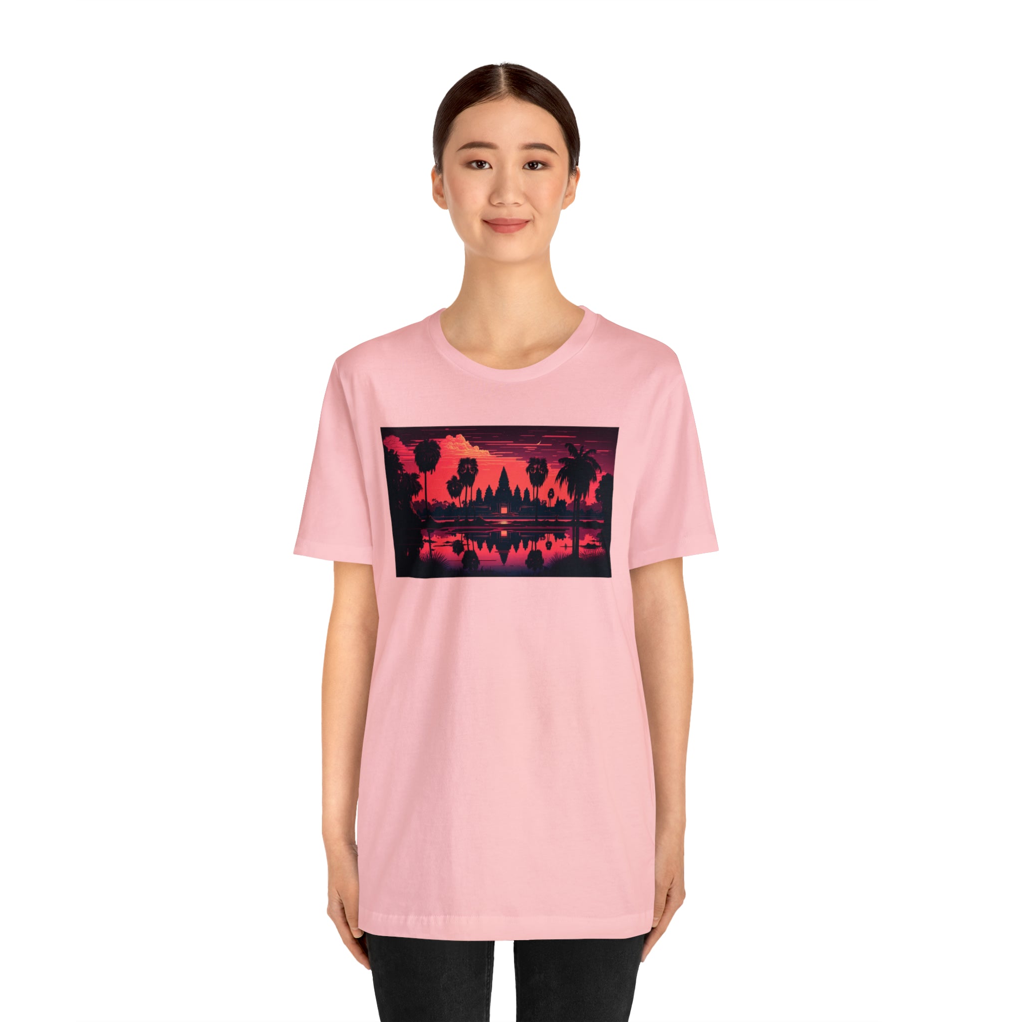 Unisex Jersey Short Sleeve Tee - Angkor Wat, Cambodia