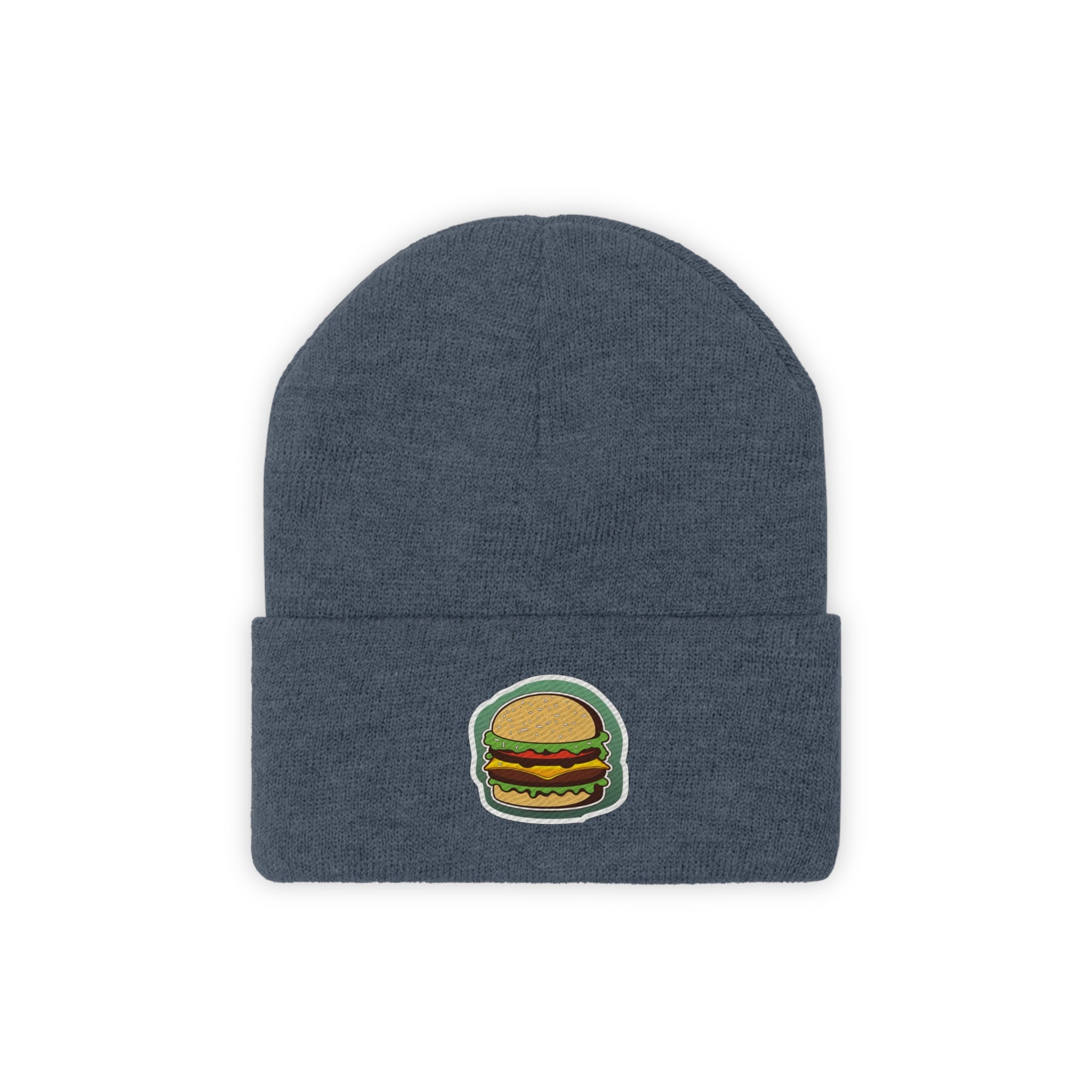 Knit Beanie - Burger Pop Art