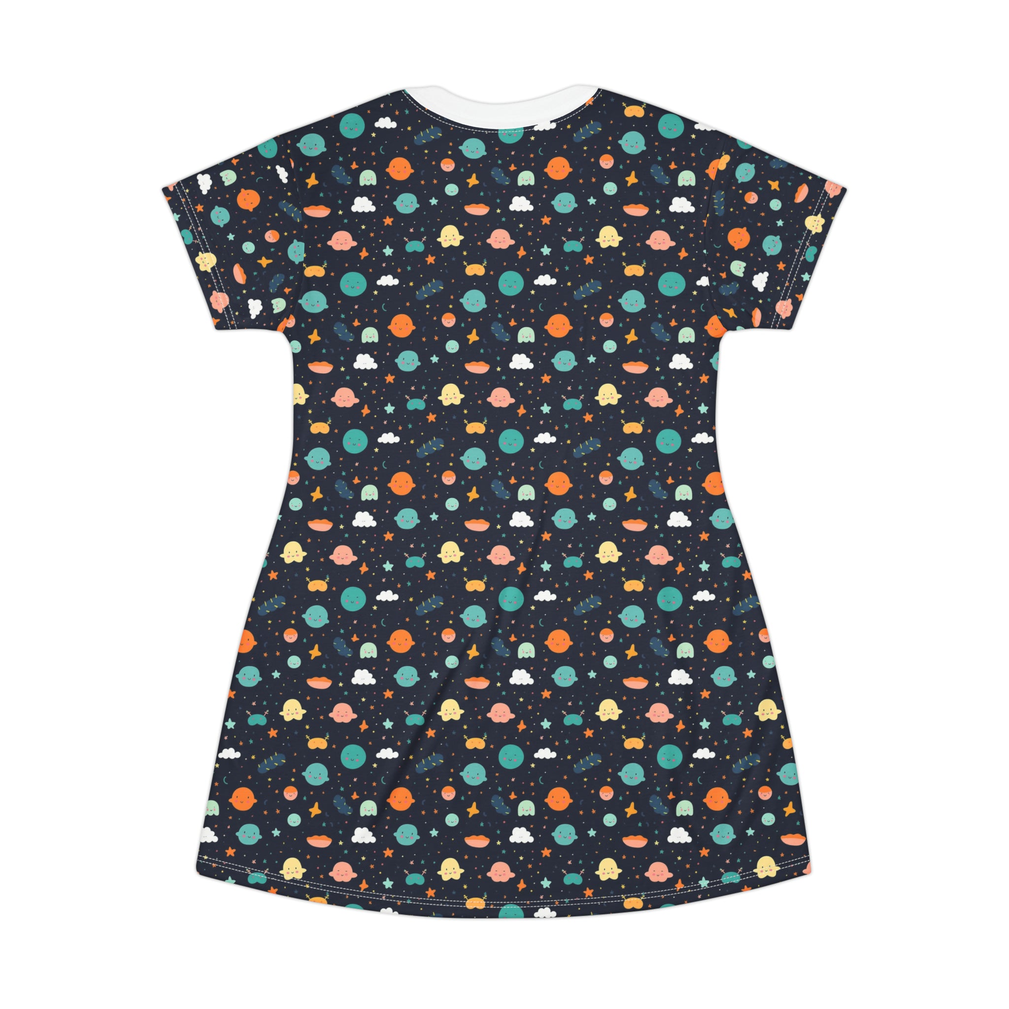 T-Shirt Dress (AOP) - Adorable Seamless Design 01